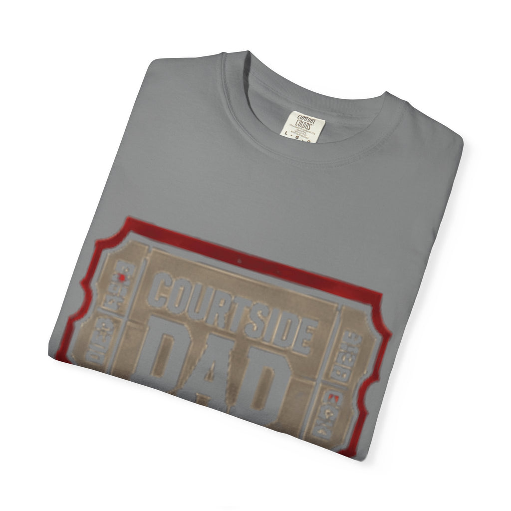 Courtside Dad T-Shirt — Vintage Ticket-Style Basketball Dad Tee