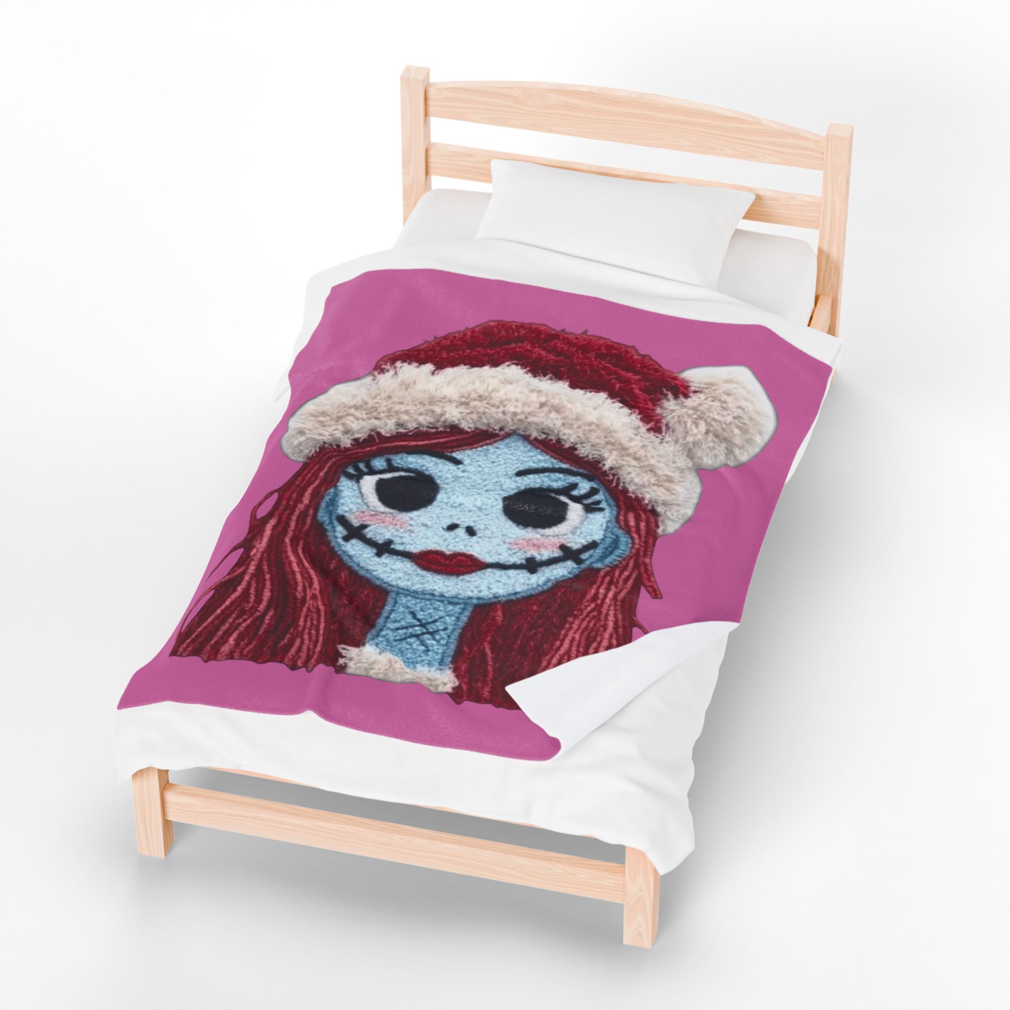 Magical Christmas Cartoon Blanket Christmas Sally Velveteen Plush Blanket – Holiday Horror Cozy Throw