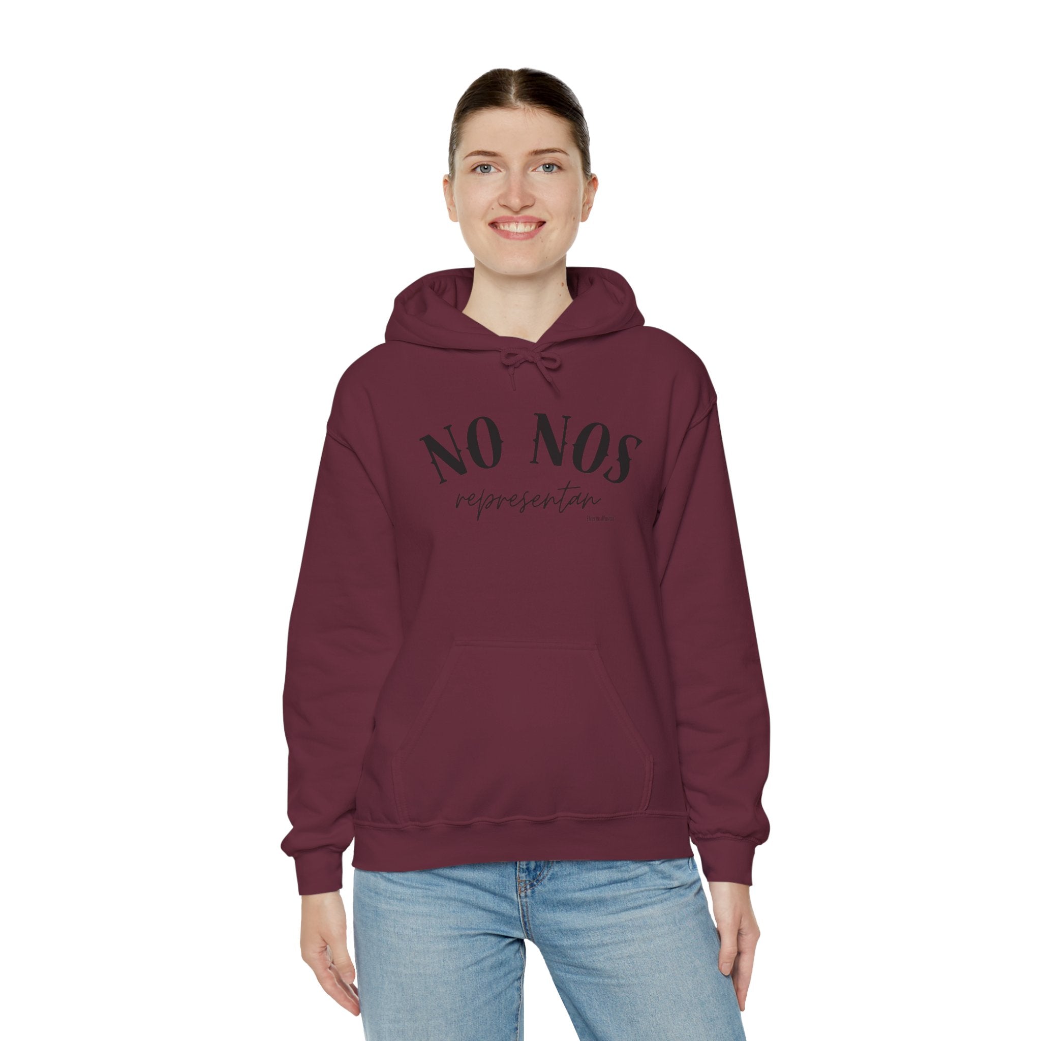 Puerto Rican Pride Hoodie  “No Nos representan” Front & Puñeta Flag Back