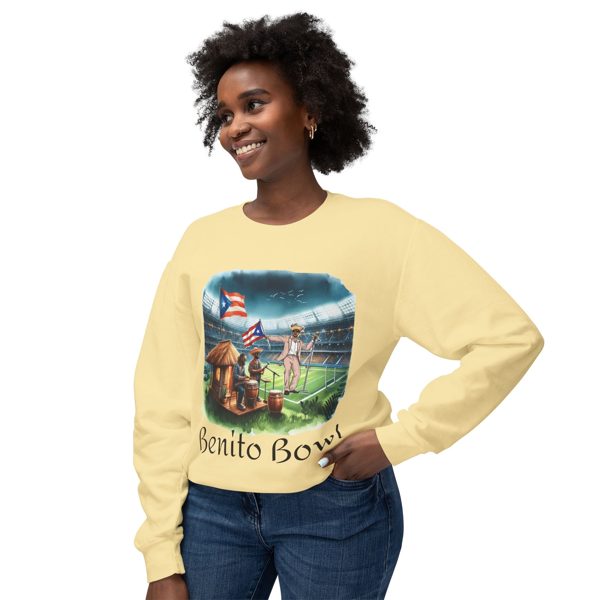 Benito Bowl Sweatshirt  Puerto Rican Tailgate SuperBowl Crewneck