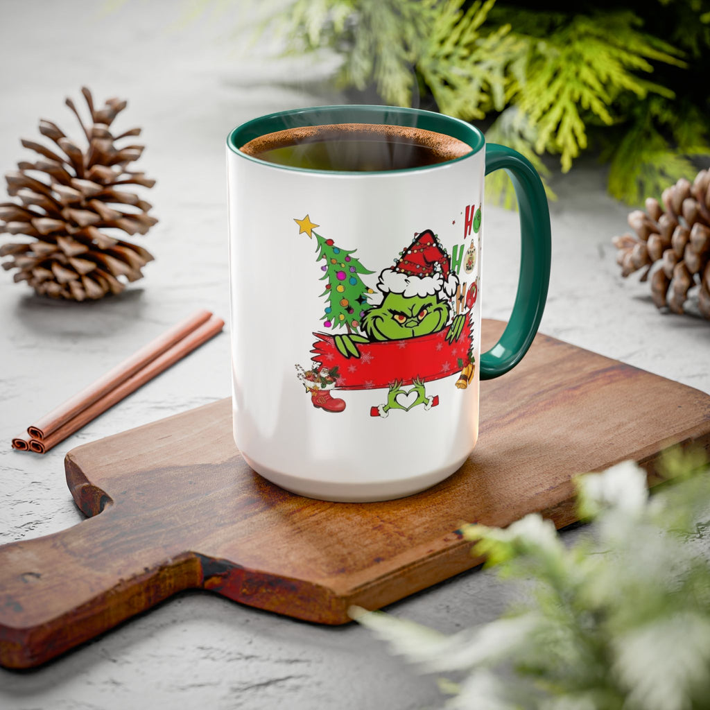 Christmas Grinch Mug (11oz & 15oz)  Funny Holiday Coffee Cup with Grinch Illustration Christmas Mugs Collection!