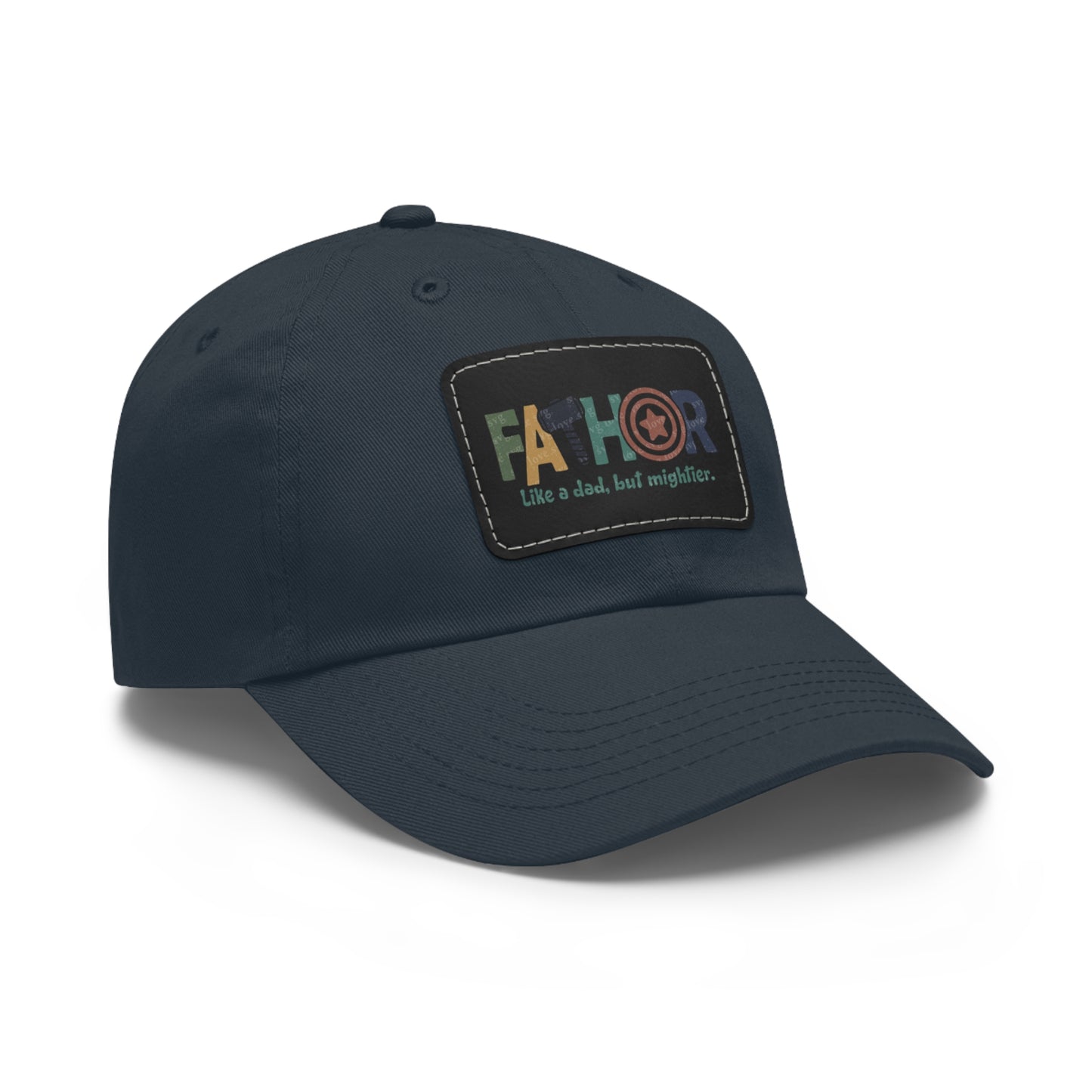 Stylish Dad Hat with Leather Patch - Perfect Gift for Fathers, Dads, Father's Day, Casual Wear, Outdoor Activities