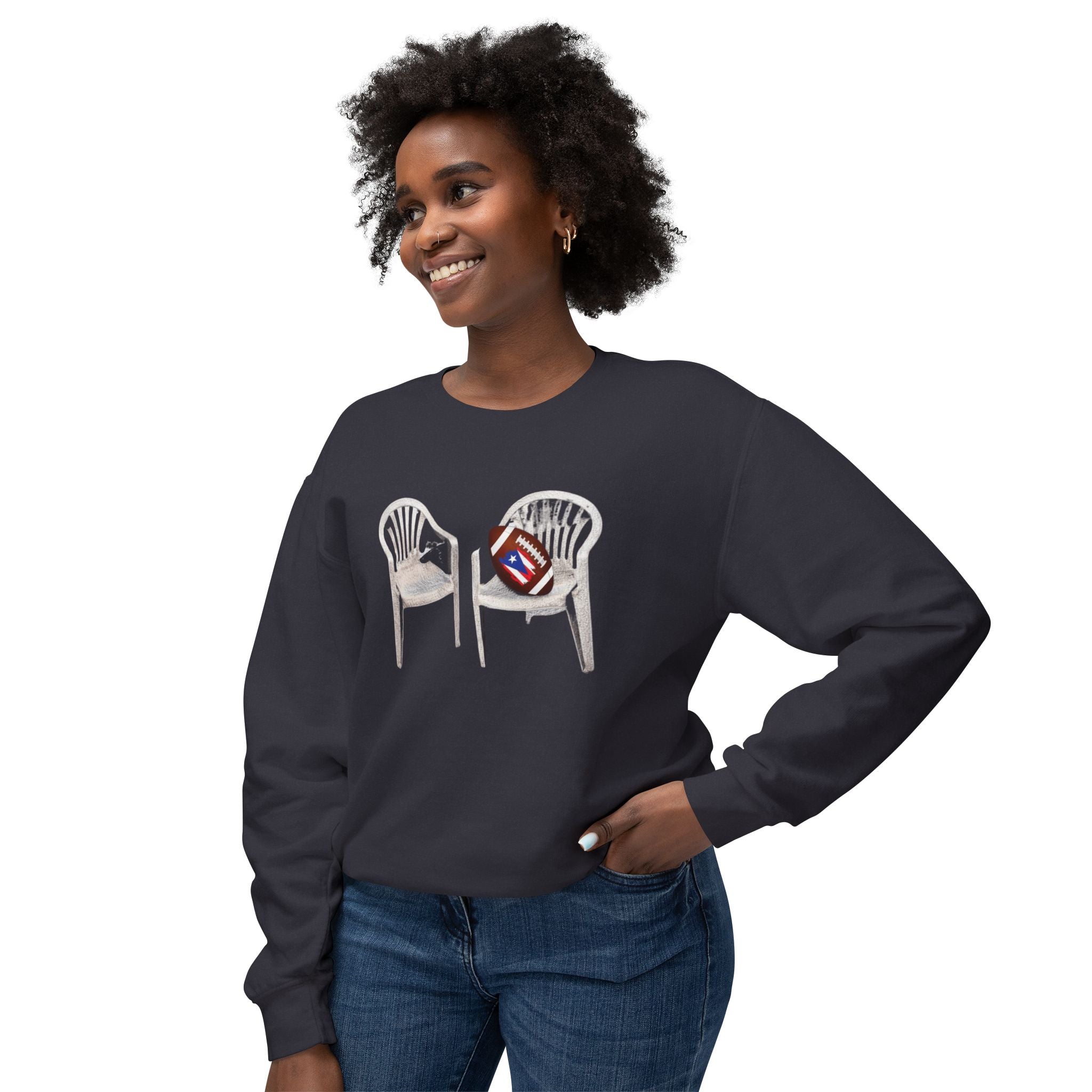 Benito Super Bowl 94 Puerto Rico Shirt Chair Vibes Crewneck Sweatshirt