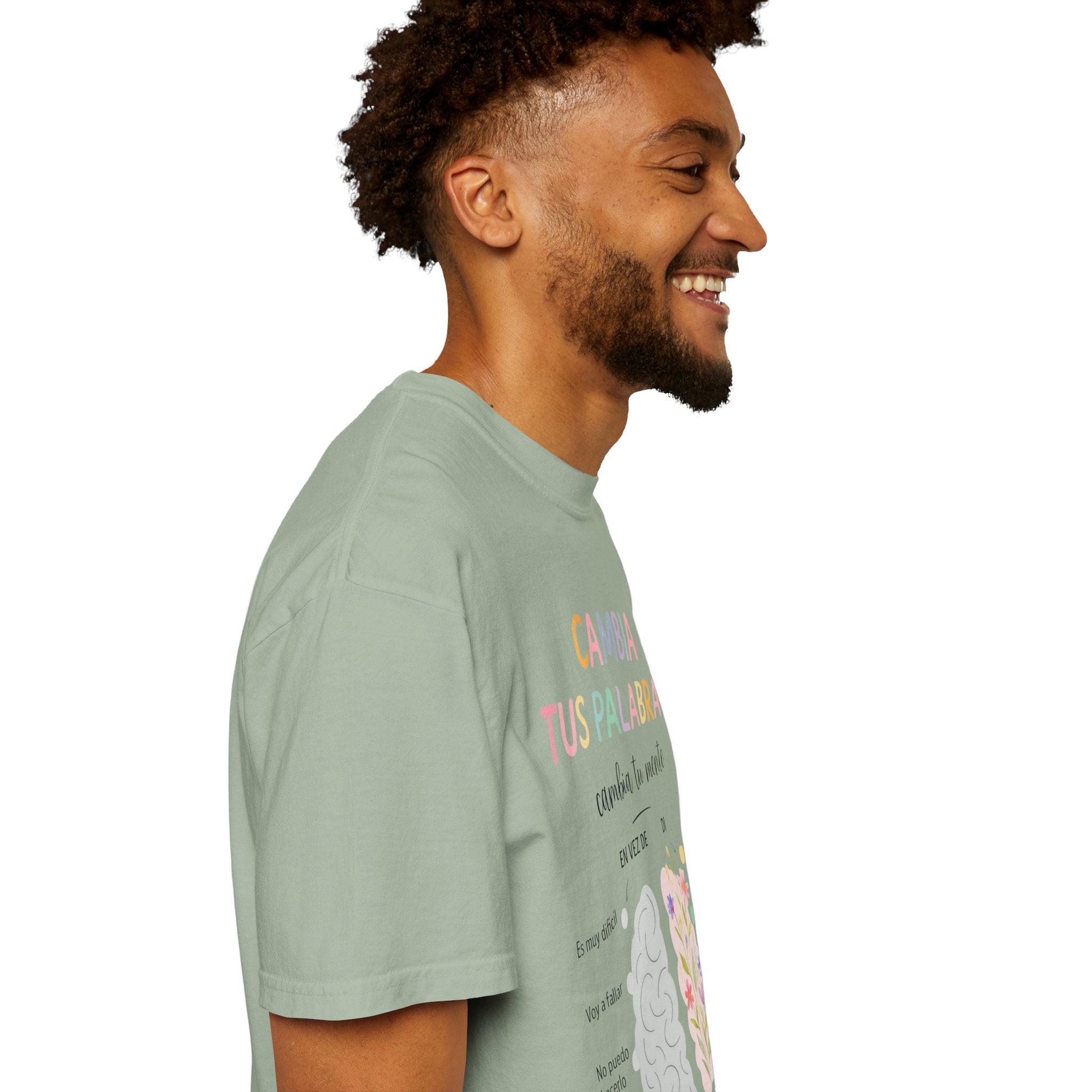 Cambia Tus Palabras Floral Positivity T-Shirt