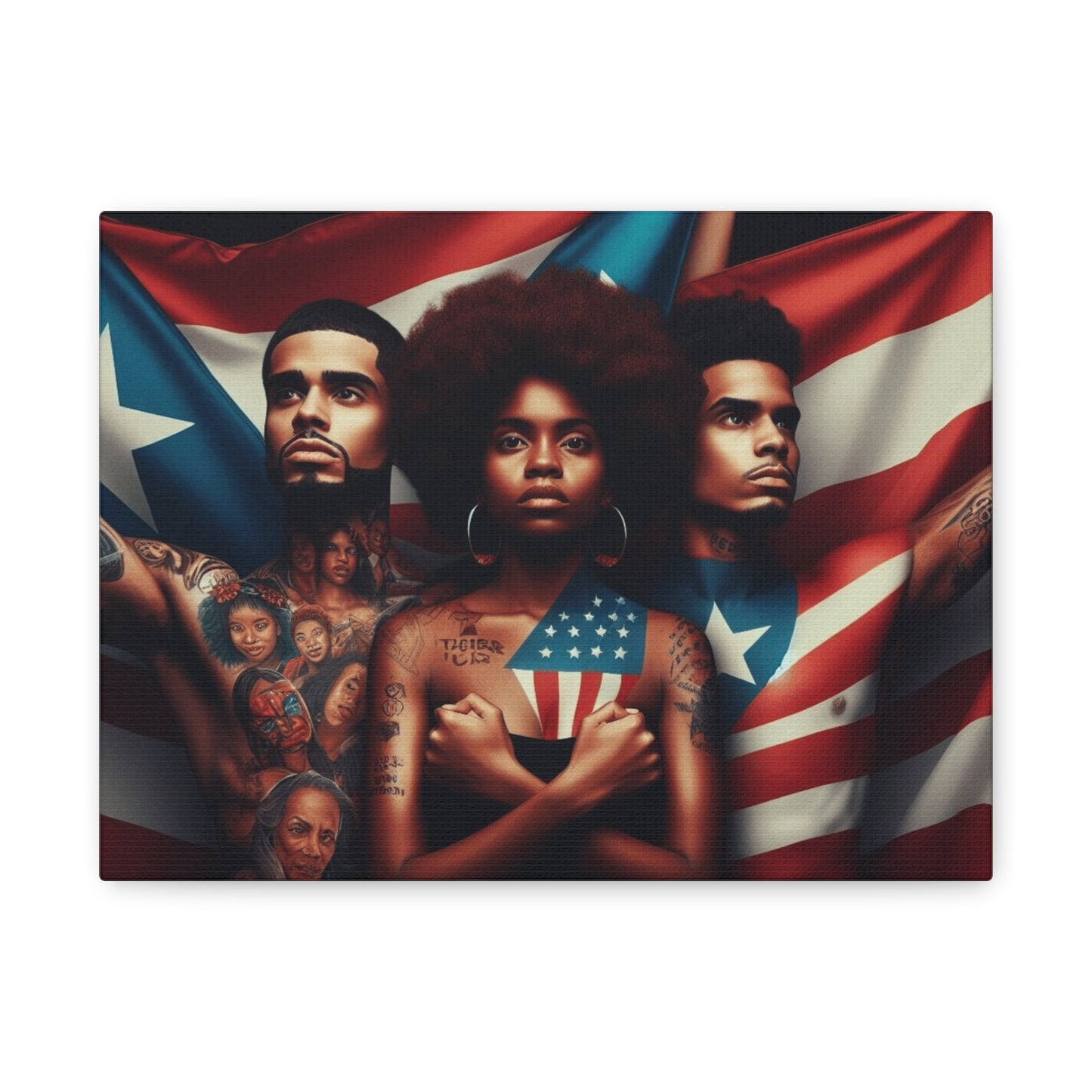 Rooted in Culture, Radiating Power Puerto Rican Wall Art, Unique Gift, Empowering Decor