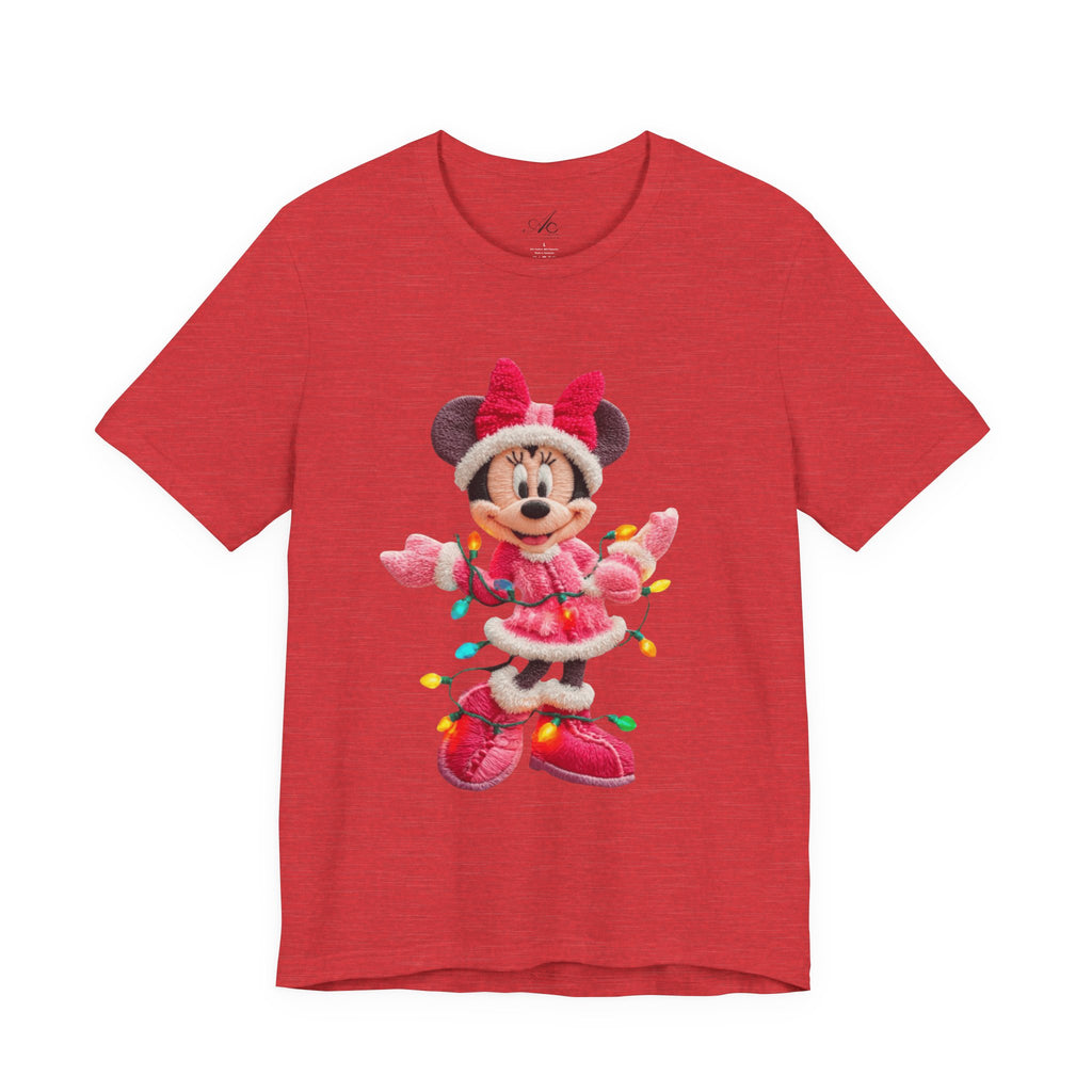 Minnie Mouse Holiday Lights T-Shirt Festive Holiday Designs