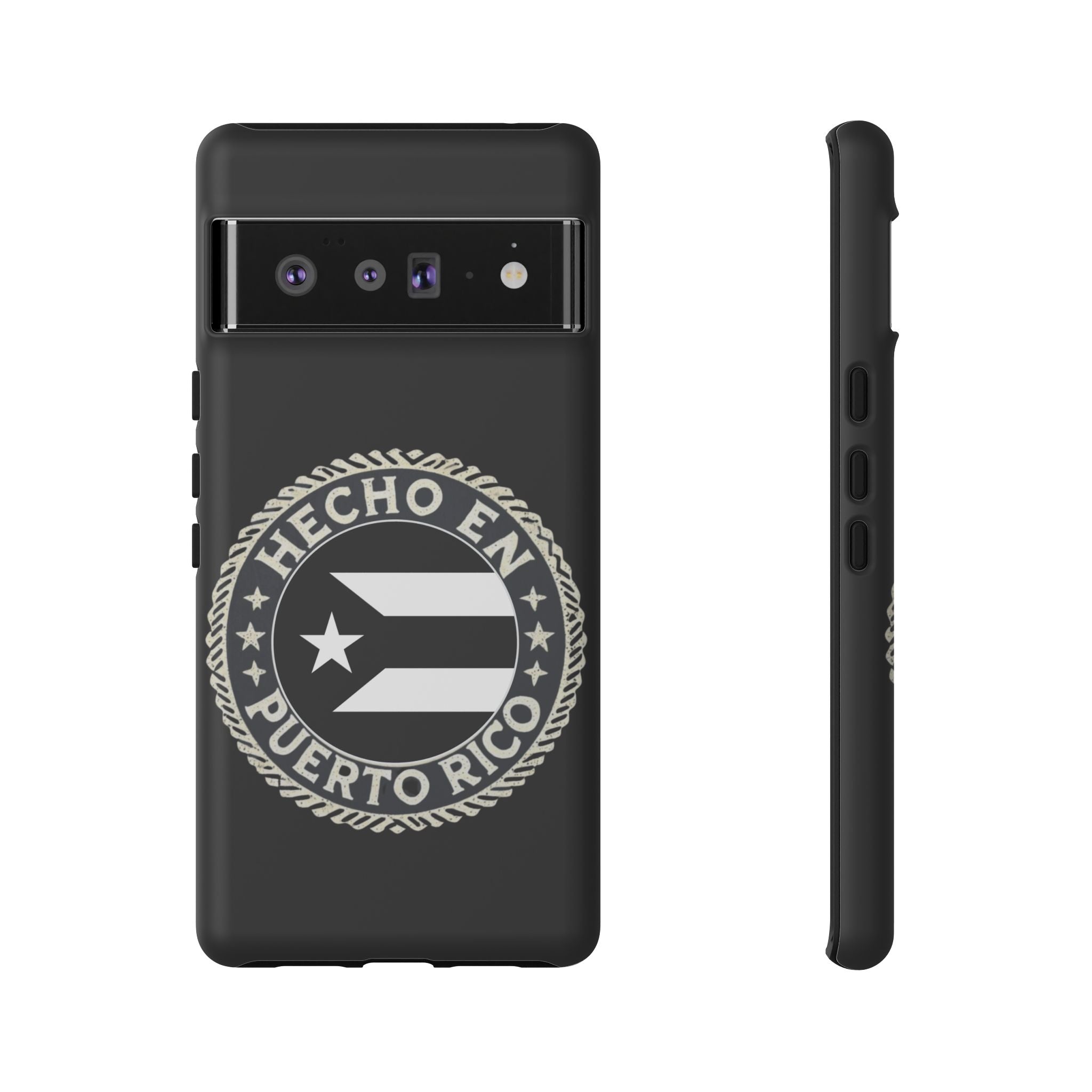Hecho en Puerto Rico Phone Case  Puerto Rican Flag Emblem Tough Protective Cover