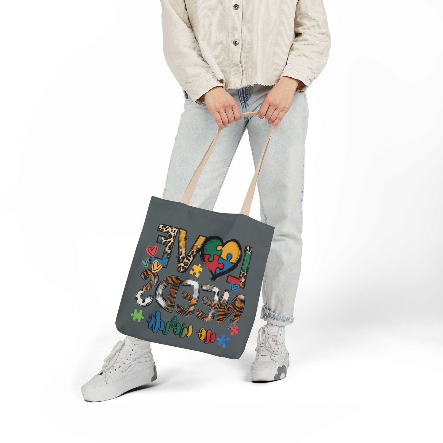 Colorful Love Needs Tote Bag