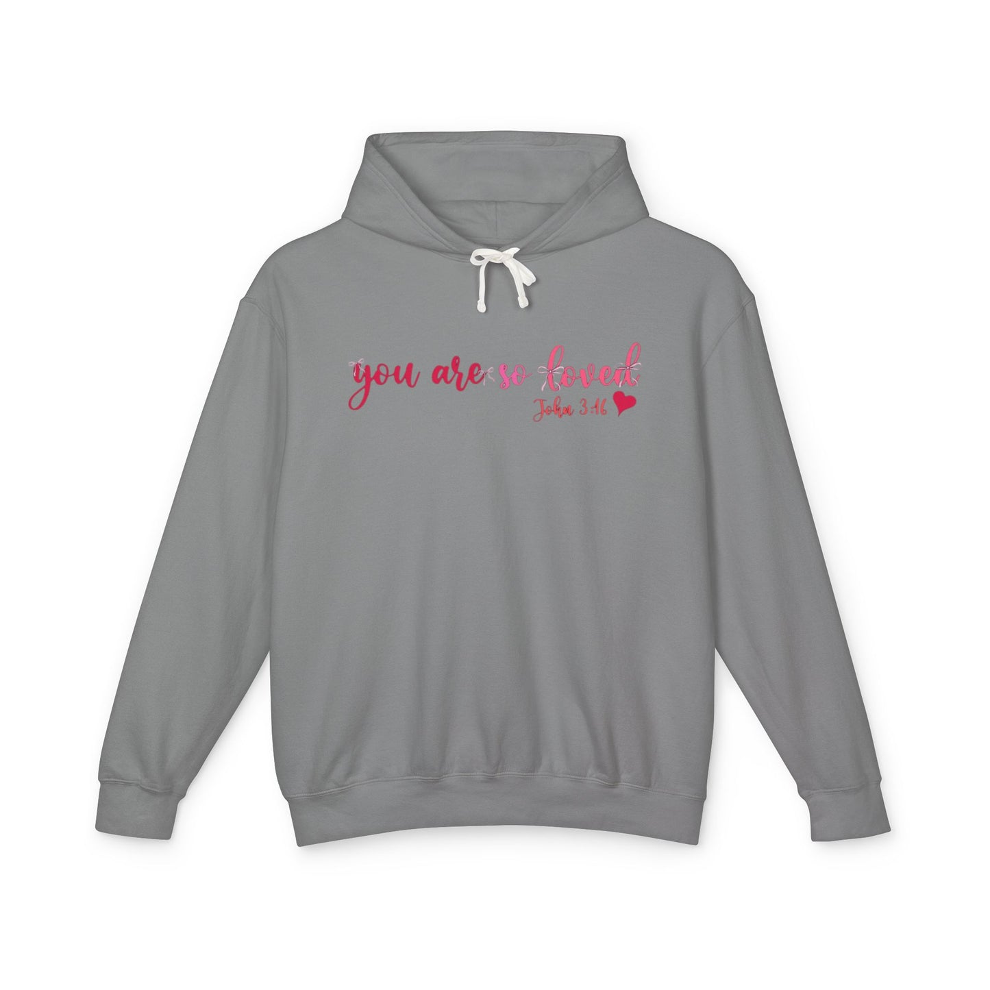 Mama Hoodie "You Are So Loved" — Christian Mama Lightweight Hooded Sweatshirt