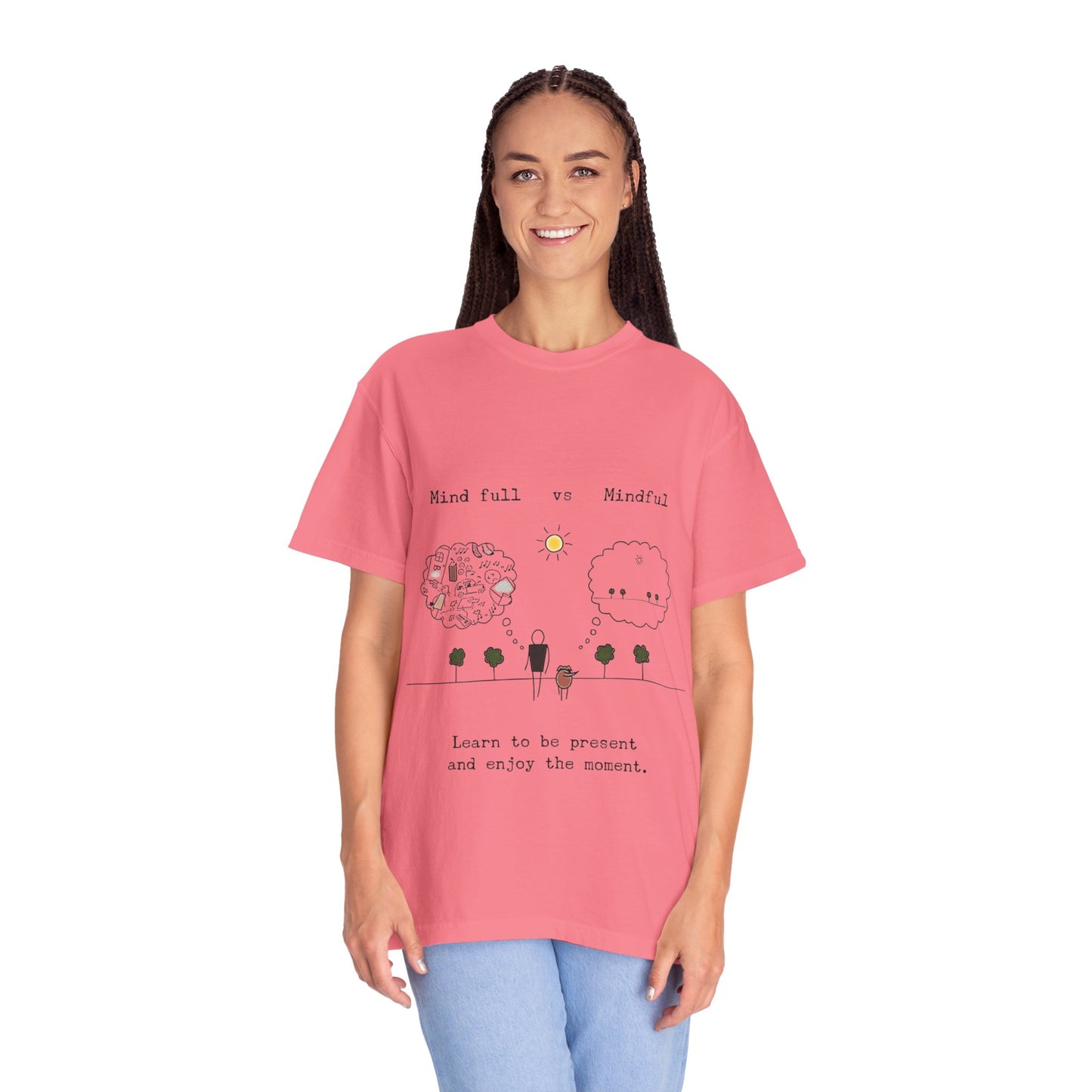 Let your outfit reflect your inner peace. Mindful Living T-Shirt Unisex Tee for Mindfulness, Self-Care, Gift for Yogis, Relaxed Vibe,