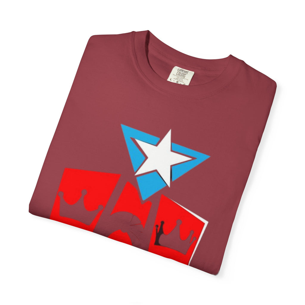 The Three Kings T-Shirt — Puerto Rican Three Kings Graphic Tee (Star & Crown Silhouettes)