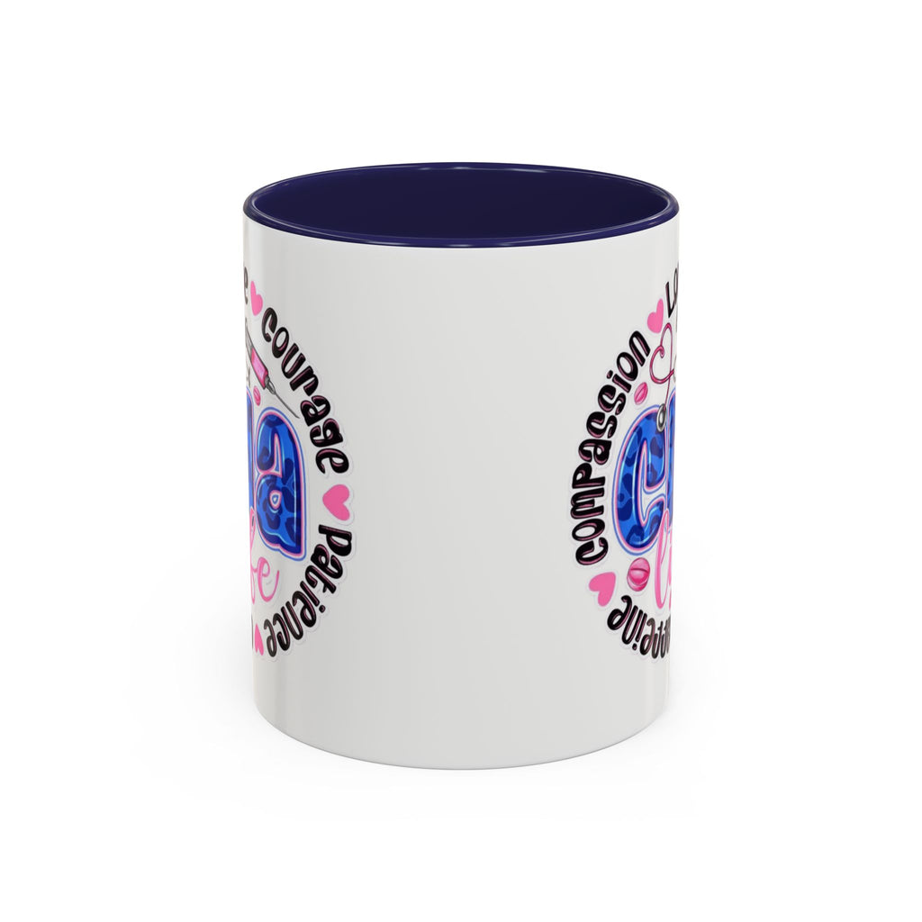 CNA Life Coffee Mug — Compassion, Courage & Patience Accent Mug (11/15oz) Medical Christmas Mug