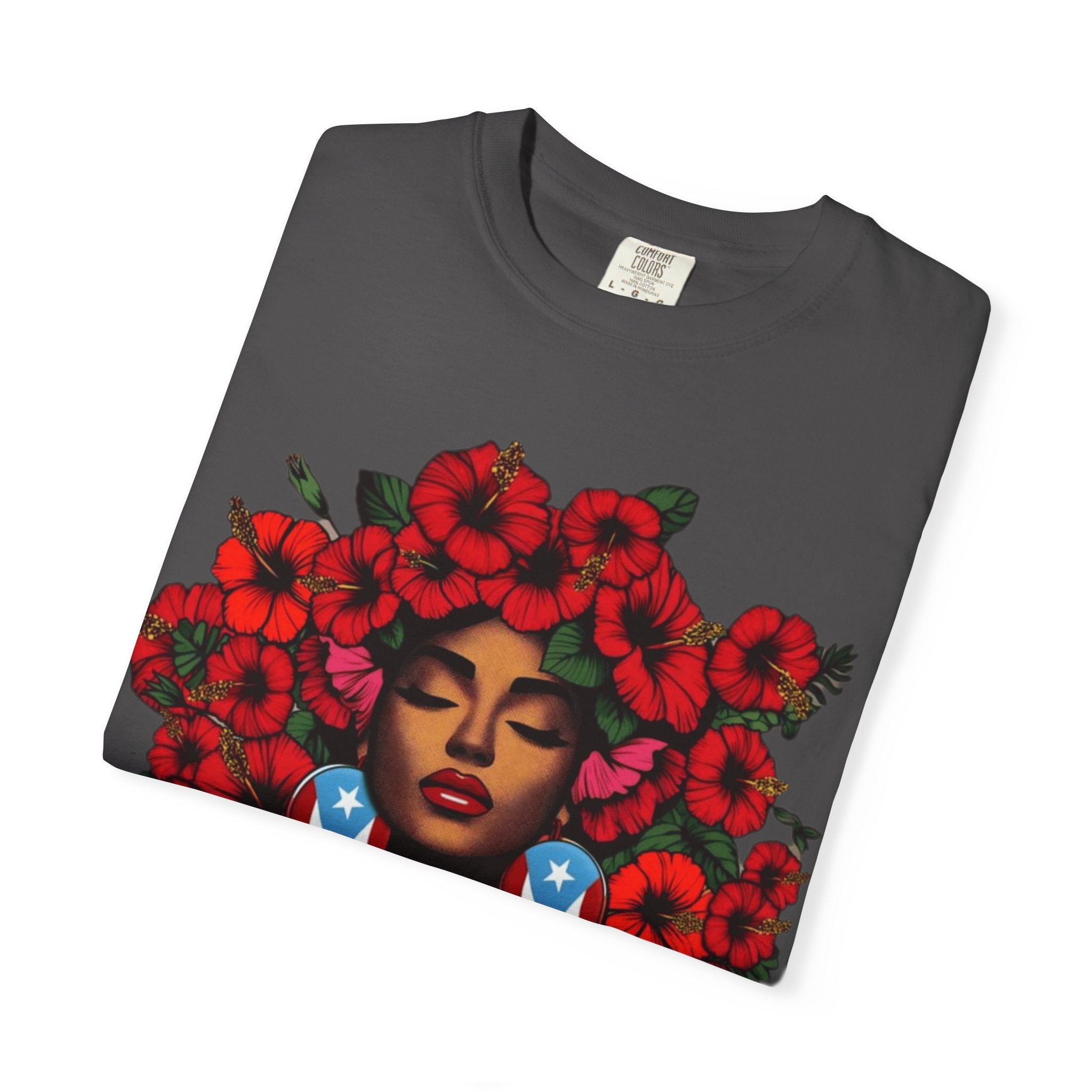 Puerto Rico Navidades T-Shirt — "La Jíbaraza" Floral Puerto Rican Pride Tee