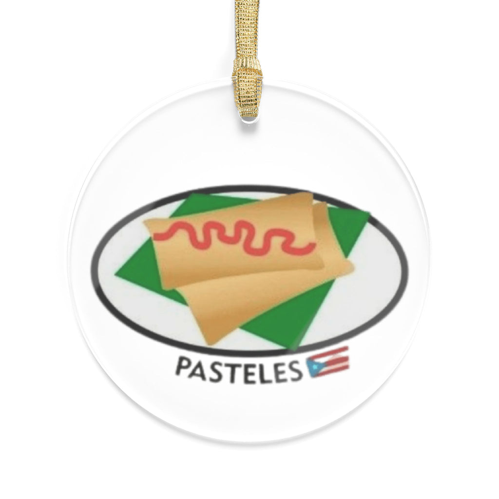 Pasteles Acrylic Ornament  Puerto Rican Food Holiday Ornament