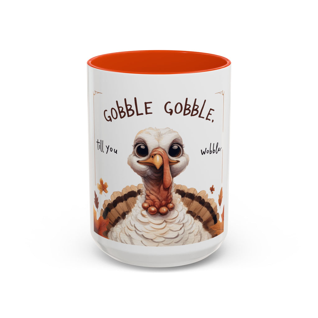 Mix cozy, aesthetic, and autumn-inspired sayings 🍁 Whimsical Thanksgiving Mug - Gobble Gobble Design