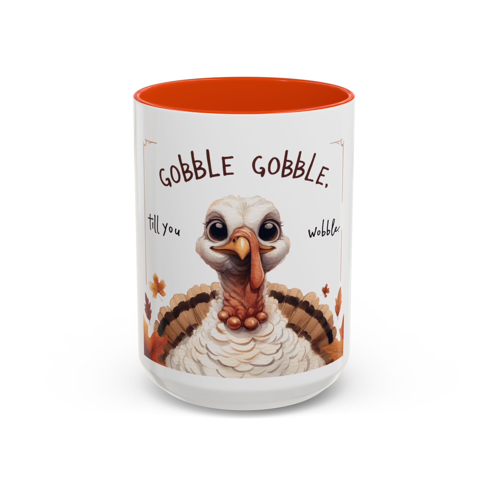 Mix cozy, aesthetic, and autumn-inspired sayings 🍁 Whimsical Thanksgiving Mug - Gobble Gobble Design