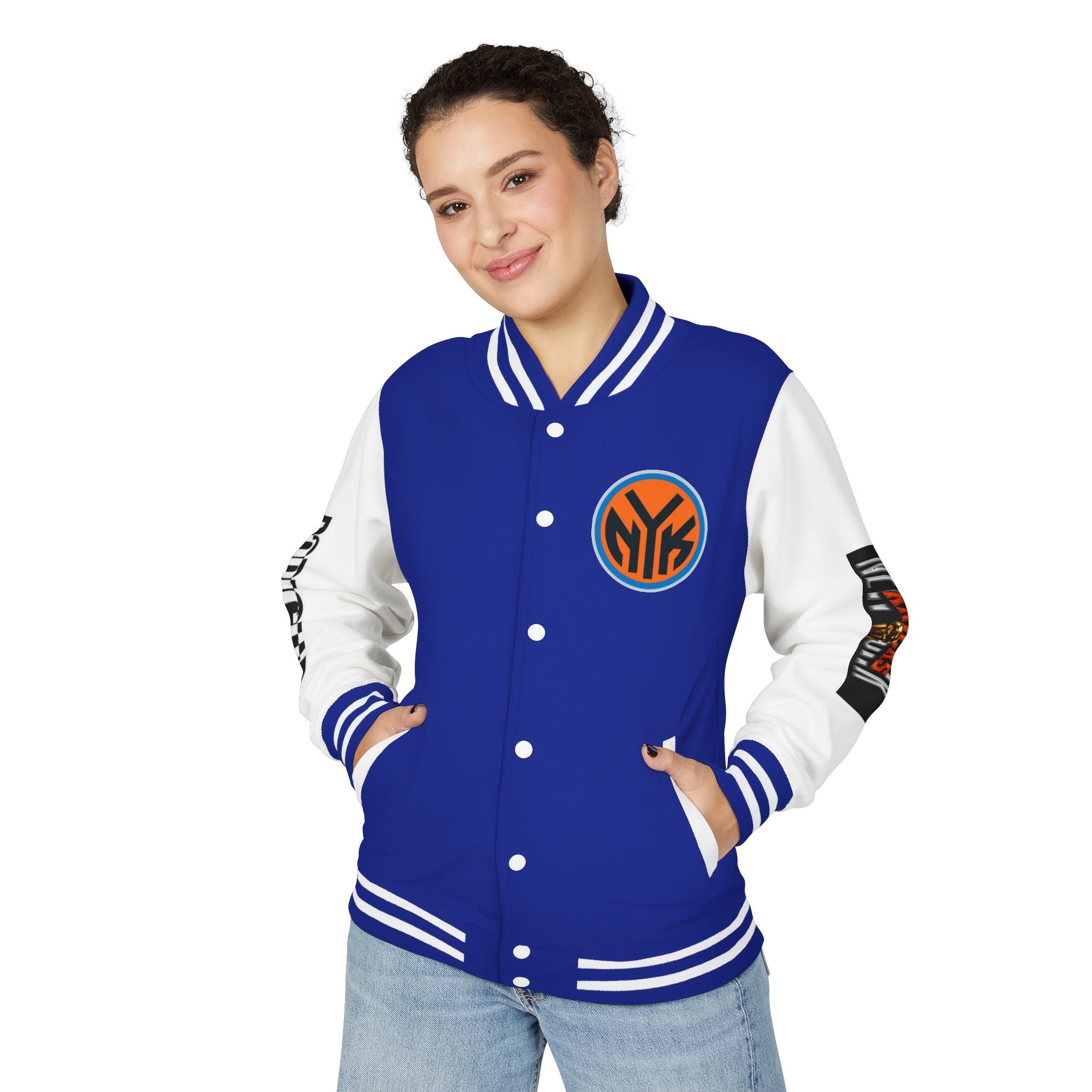 Basketball-Inspired Letterman Jacket — Men's Retro Varsity Sports Jacket Jose AlvarTribute Varsity Jacket