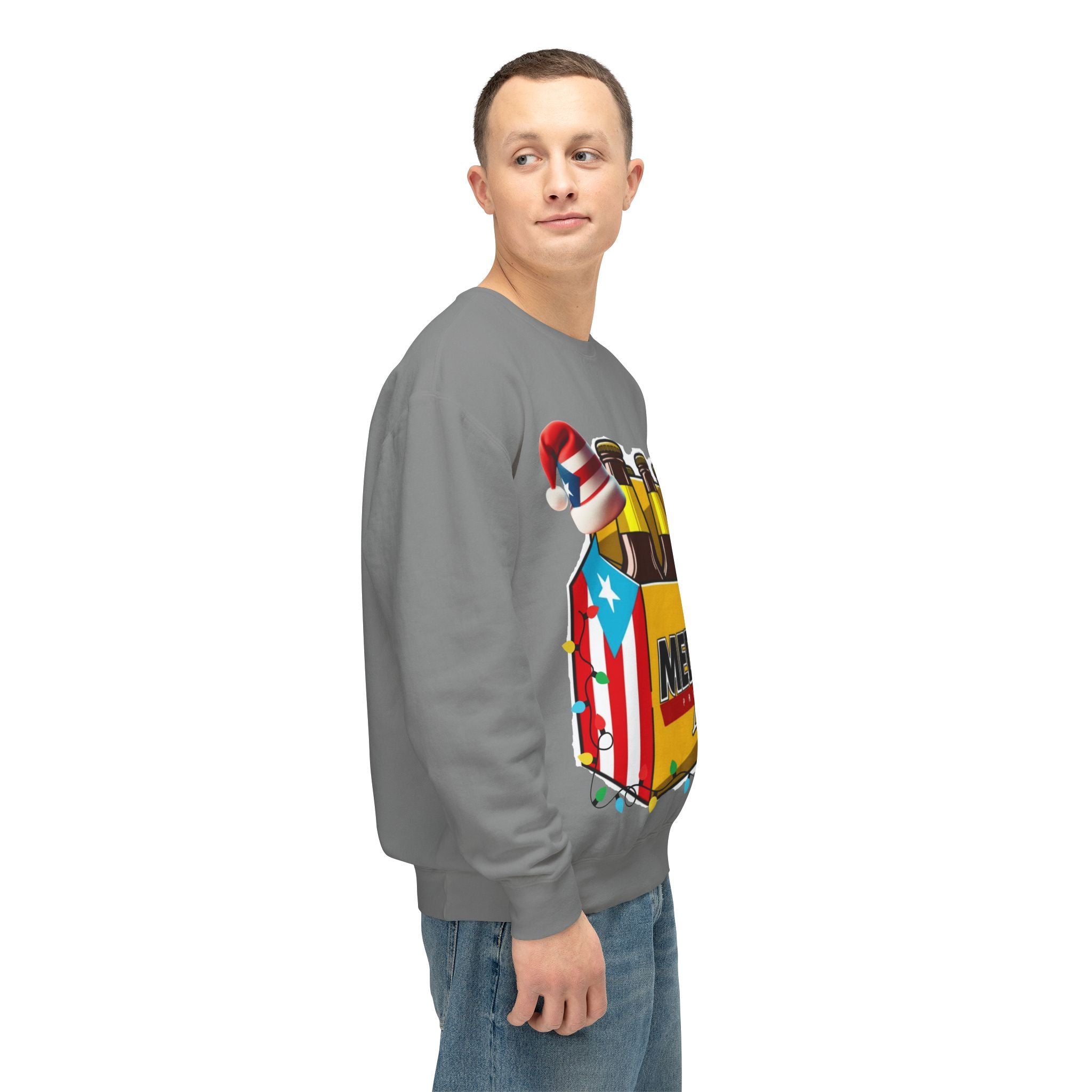 Medalla Light Puerto Rican Holiday Sweatshirt  Navidad Boricua Crewneck Puerto Rico Navidade