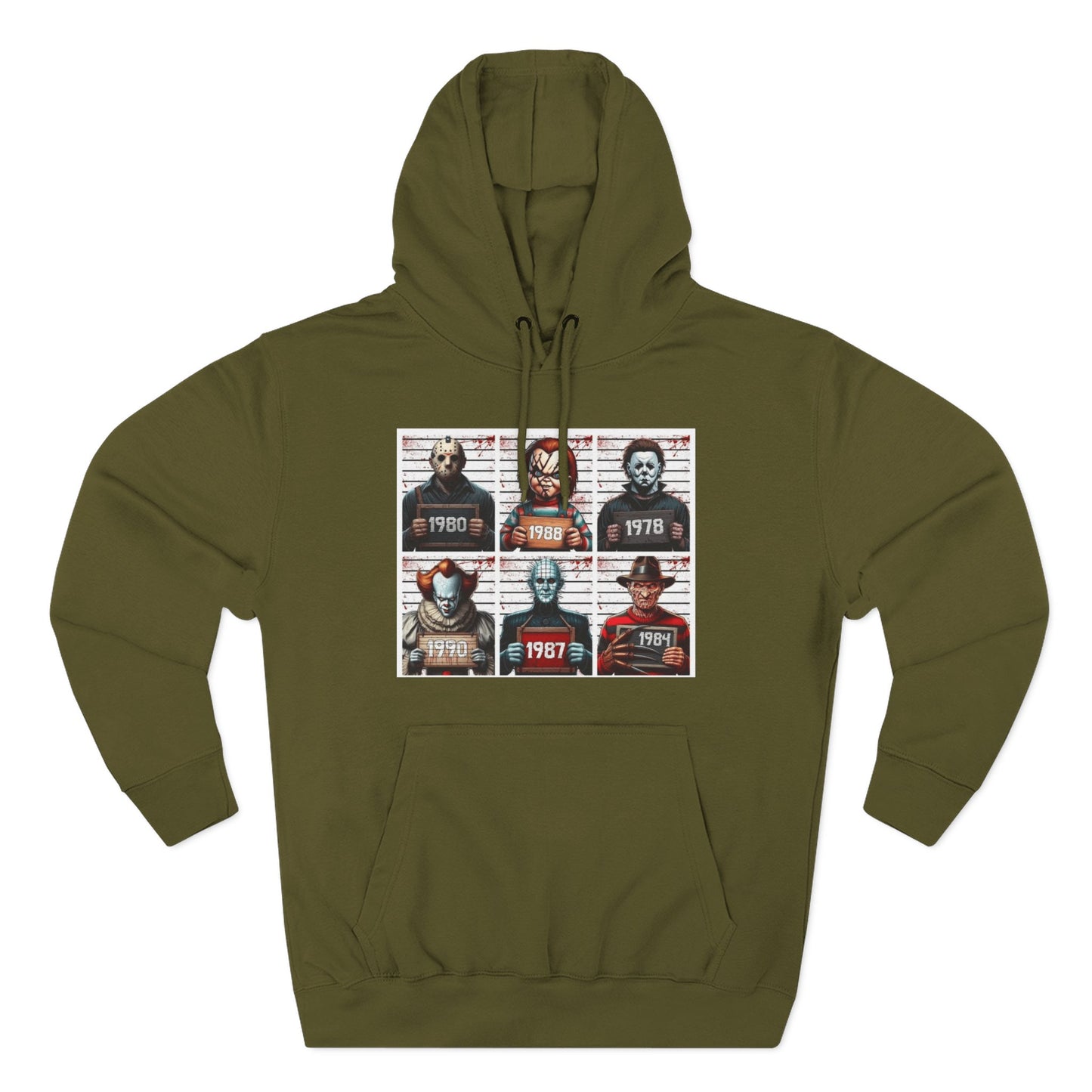 Spooky Vibes Only Halloween Sweater Retro Horror Movie Three-Panel Fleece Hoodie, Halloween Gift, Cozy Sweatshirt, Movie Lover Apparel, Vintage Movie Merchandise