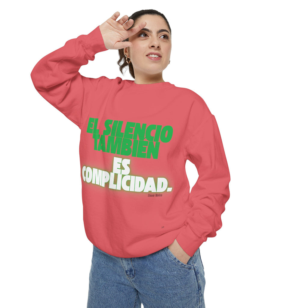 Sweatshirt  "El silencio también es complicidad" Spanish Protest Crewneck