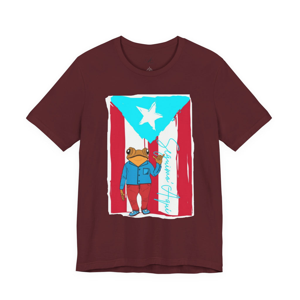 Puerto Rican Coqui Flag T‑Shirt  Boricua Pride Tee