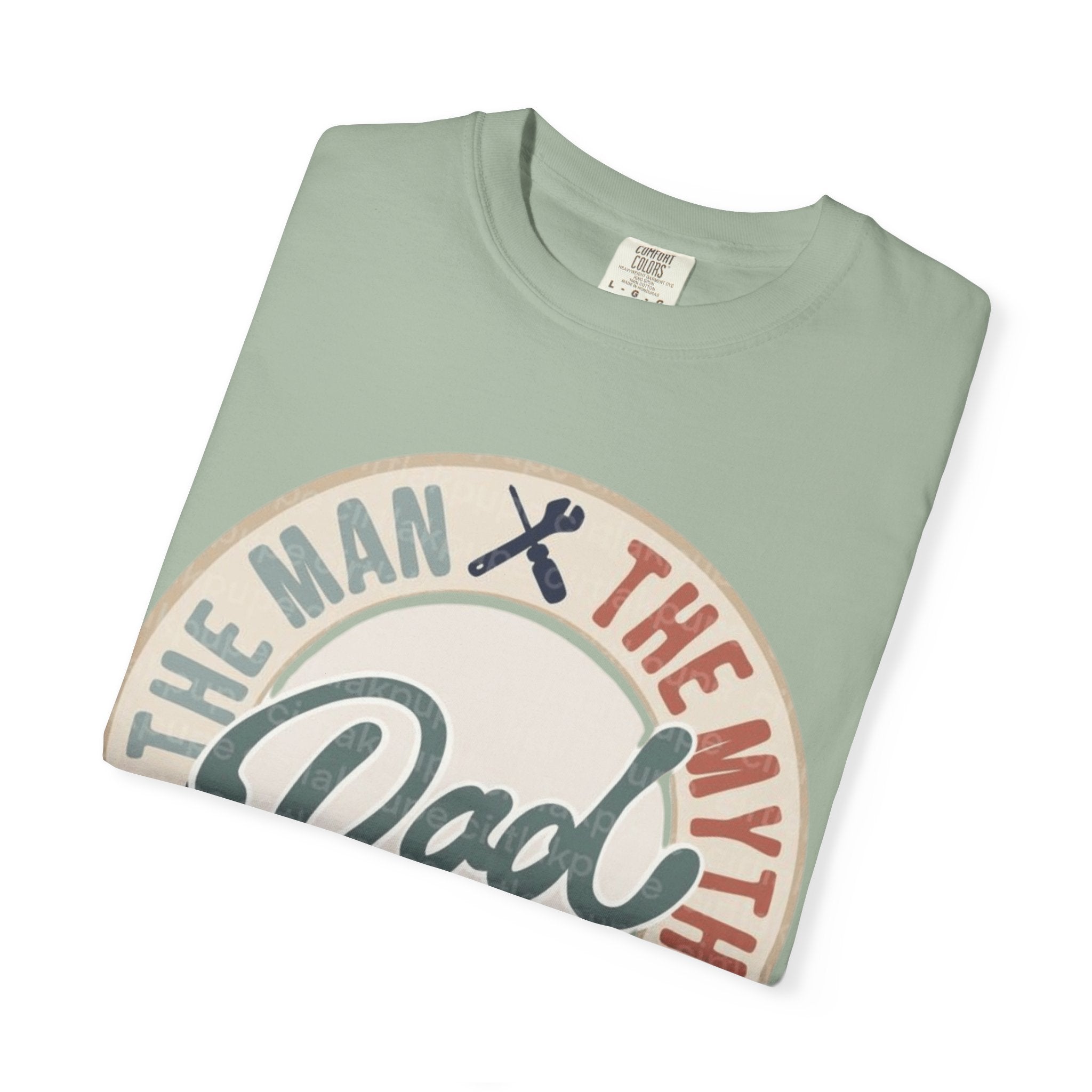 Dad Retro Badge T-Shirt — “Dad: The Man, The Myth, The Legend” Father’s Day Tee