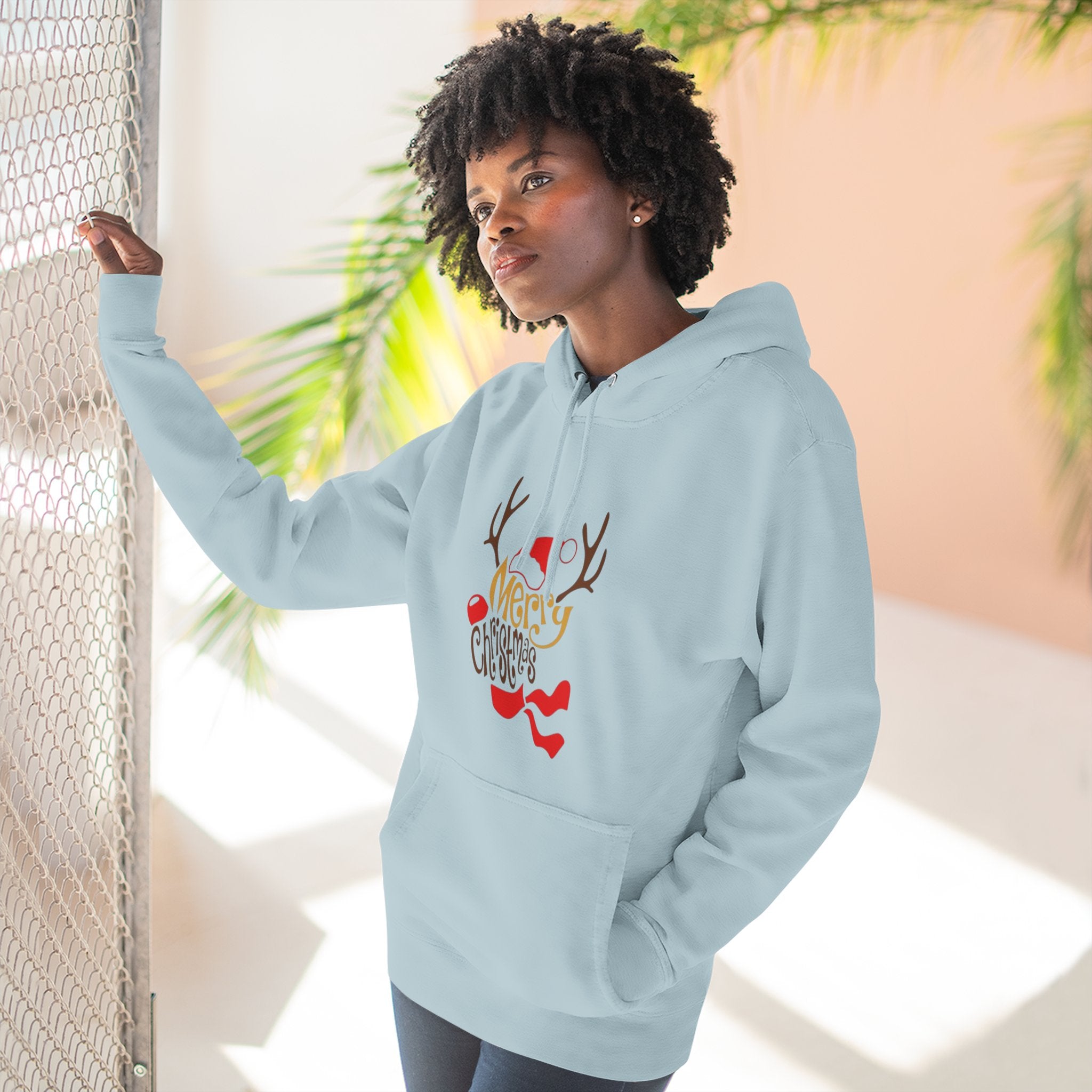 Holiday Apparel | Christmas Tees & Sweatshirts with Festive Quotes Merry Christmas Fleece Hoodie