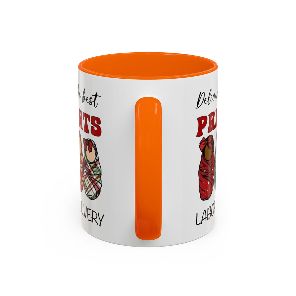 Christmas Presents Delivery Coffee Mug — "Delivering the Best Presents" Accent Mug Medical Christmas Mug,