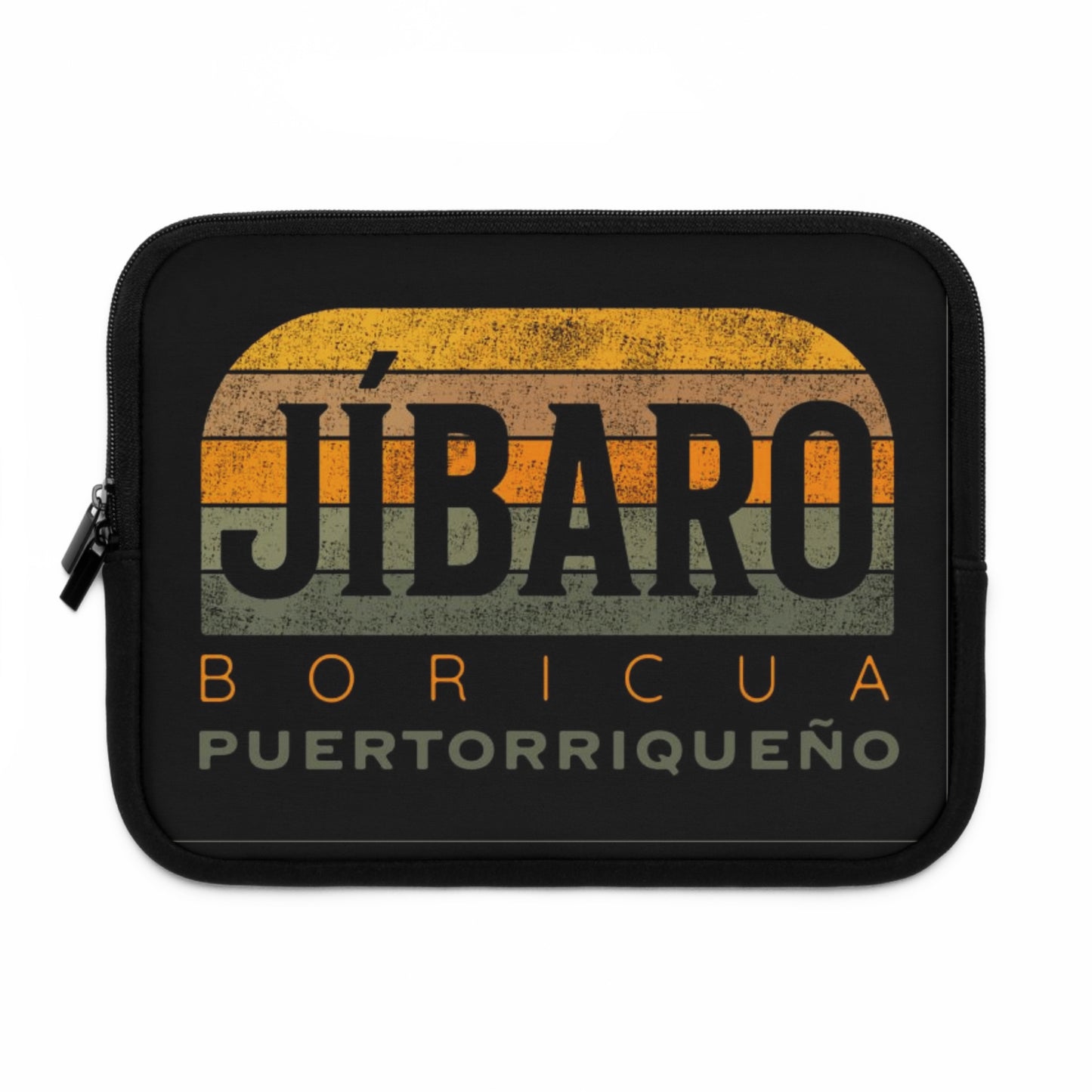 Jíbaro Boricua Laptop Sleeve – Puerto Riqueño Vintage Stripes