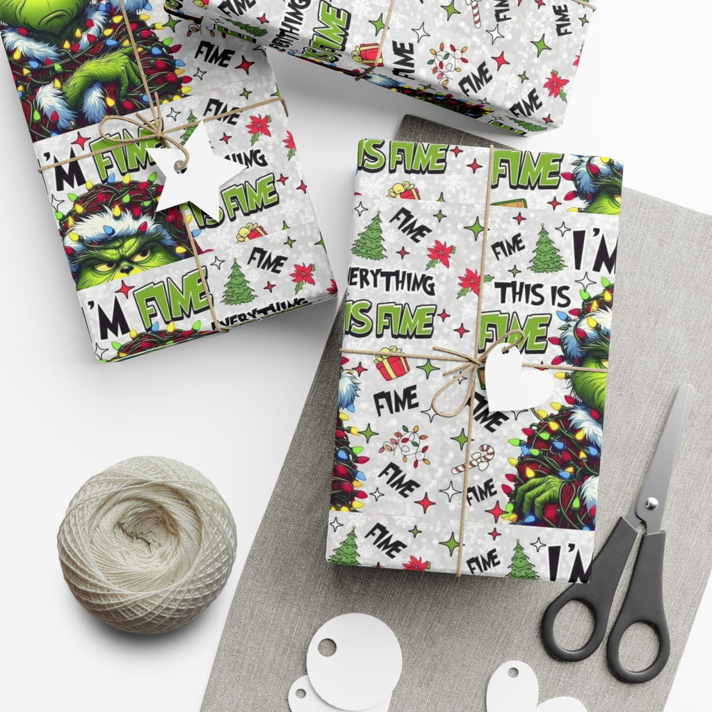 Festive Wrapping Paper  Whimsical Holiday Gift Wrap | Christmas Paper Roll | Fun & Unique Gift Packaging