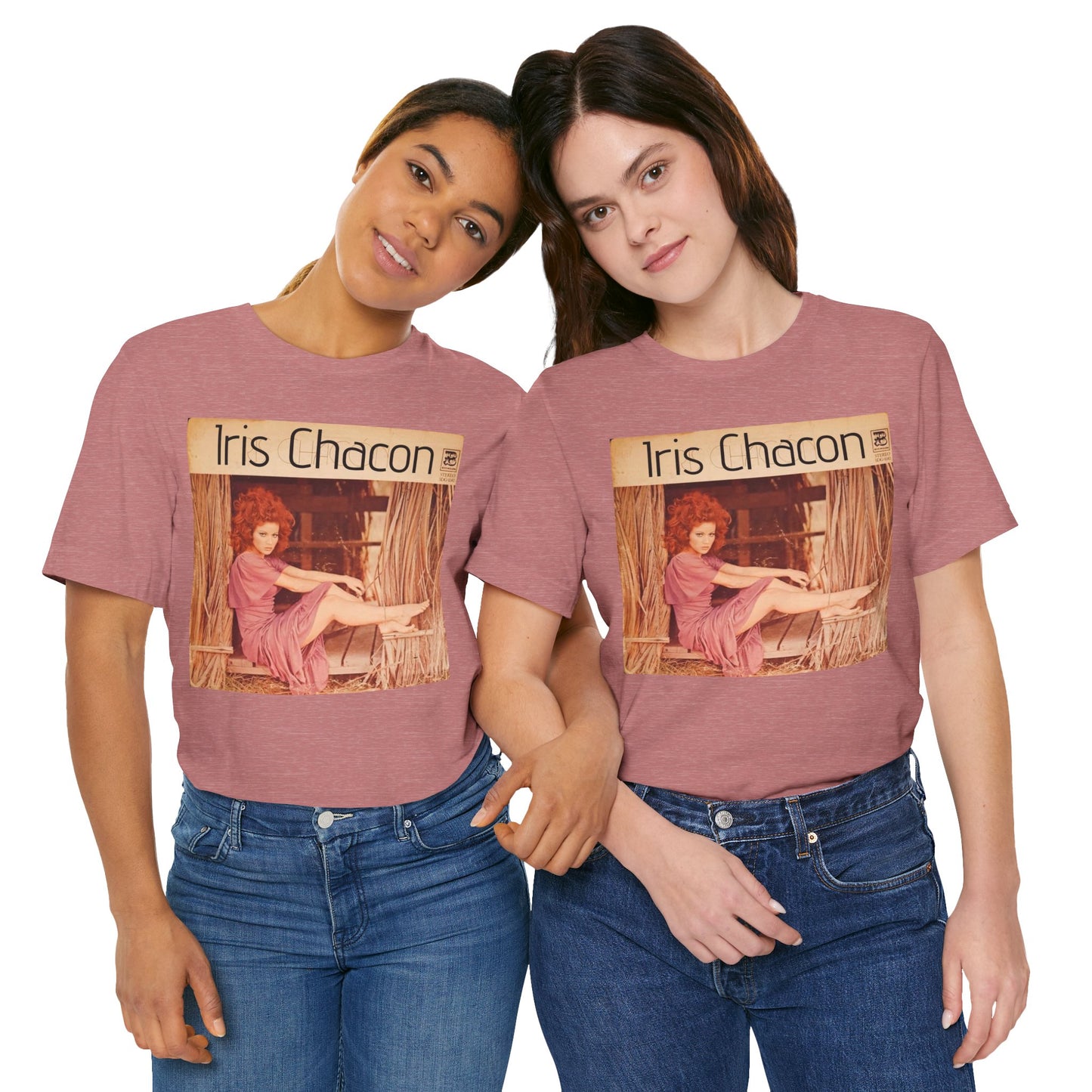 Retro Iris Chacon Unisex Tee, Vintage Music Shirt, Bohemian T-Shirt, Gift for Her, 90s Style Top