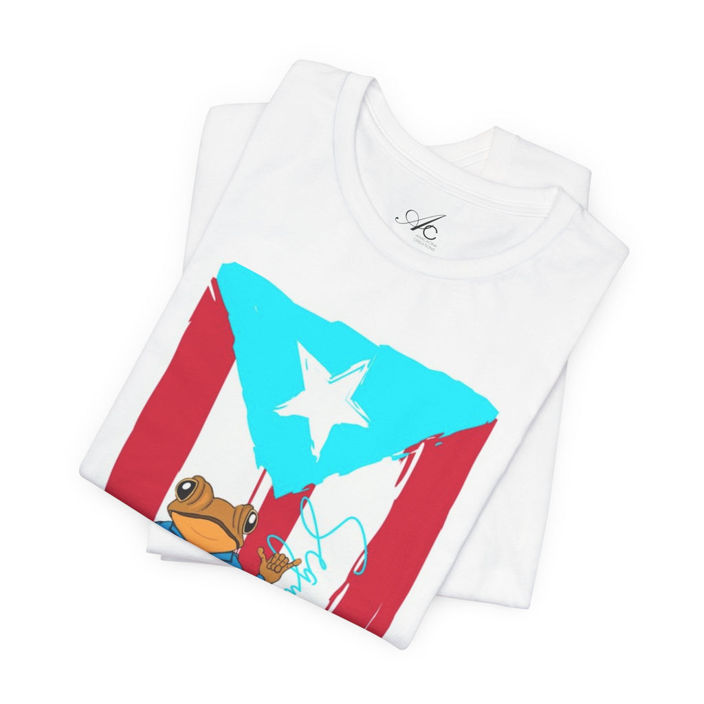 Puerto Rican Coqui Flag T‑Shirt  Boricua Pride Tee