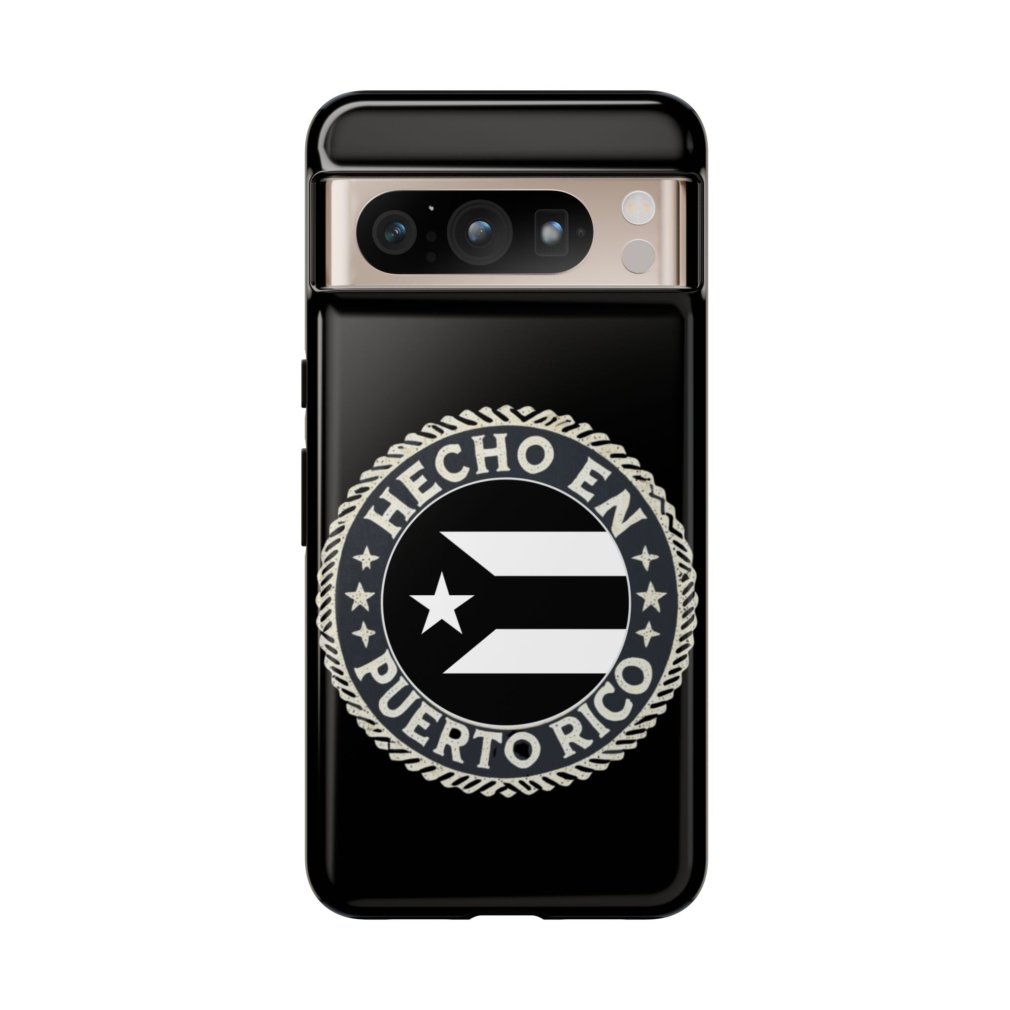 Hecho en Puerto Rico Phone Case  Puerto Rican Flag Emblem Tough Protective Cover