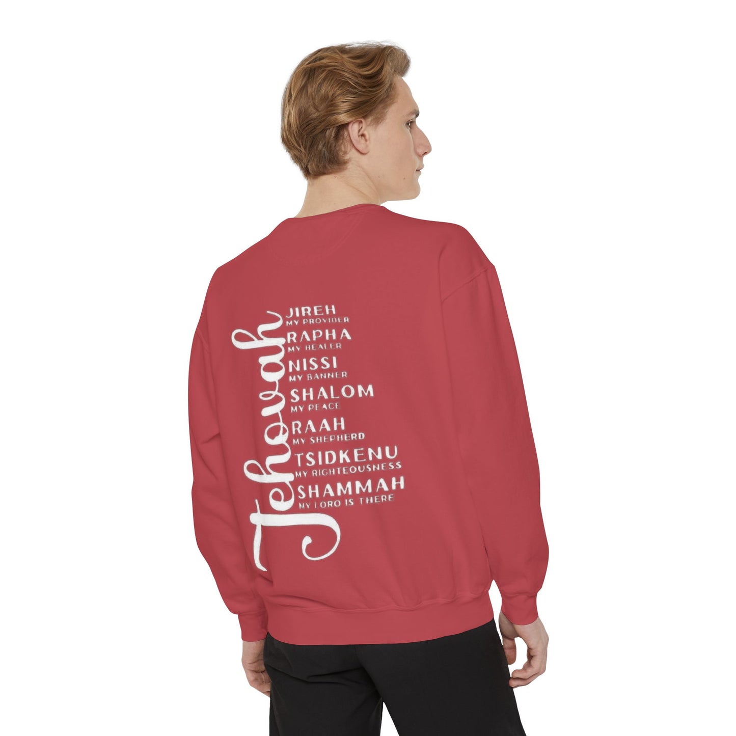 Jehovah Names Sweatshirt  Christian Faith Scriptural Names Pullover