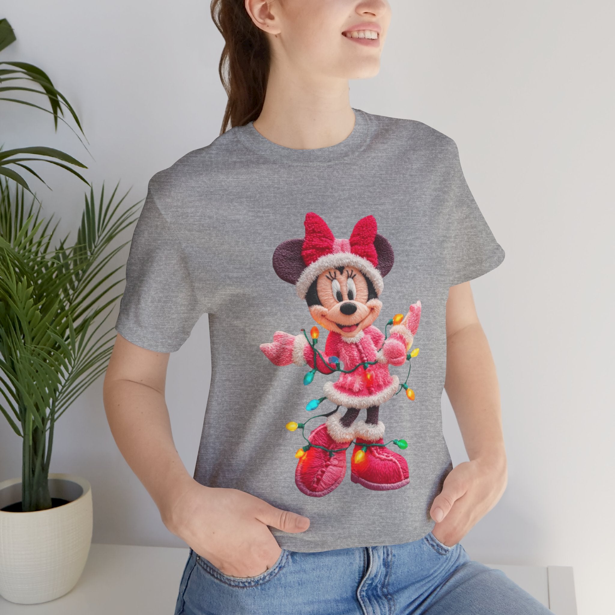 Minnie Mouse Holiday Lights T-Shirt Festive Holiday Designs