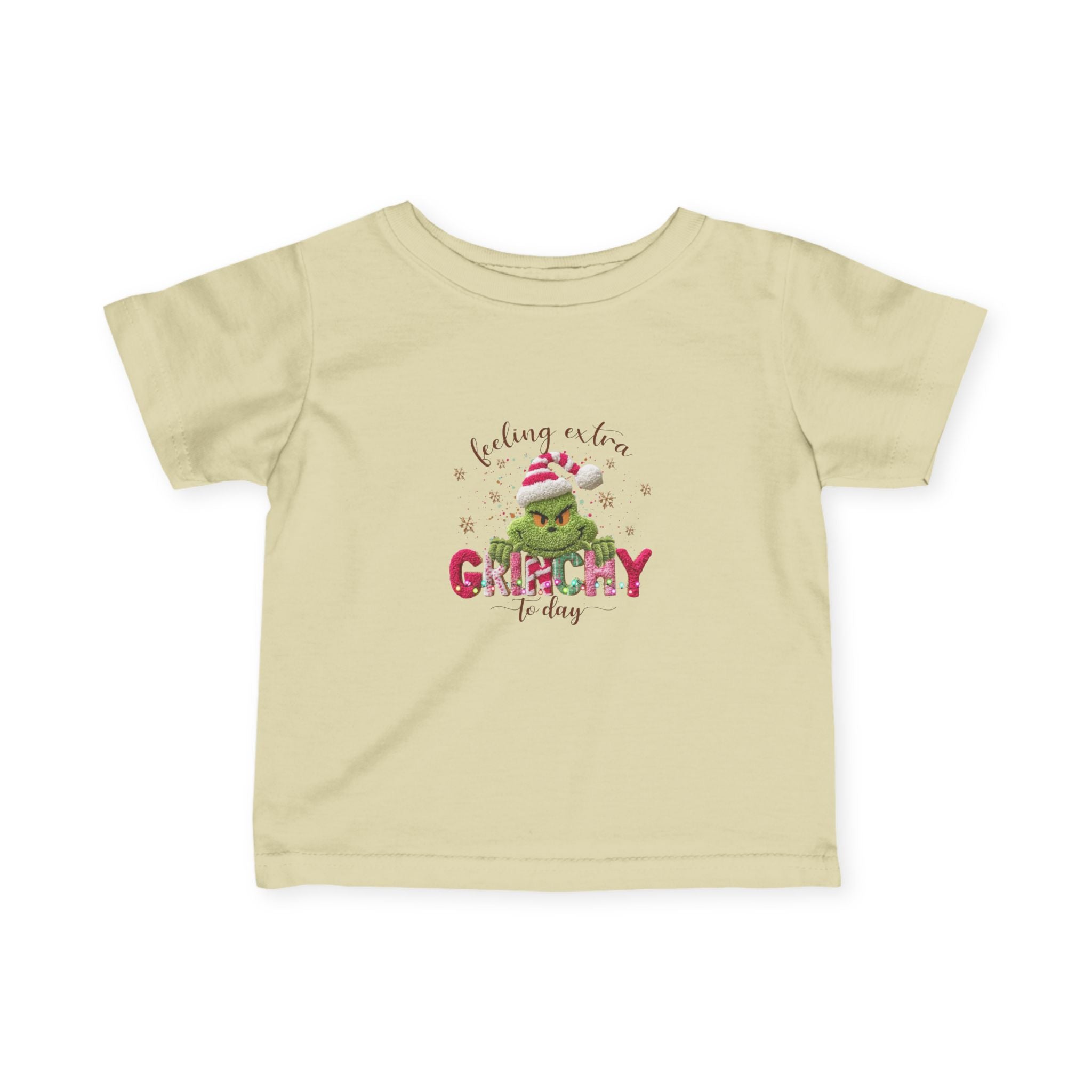 Infant Tee - "Feeling a Little Grinchy Today" Cute Baby Christmas Shirt