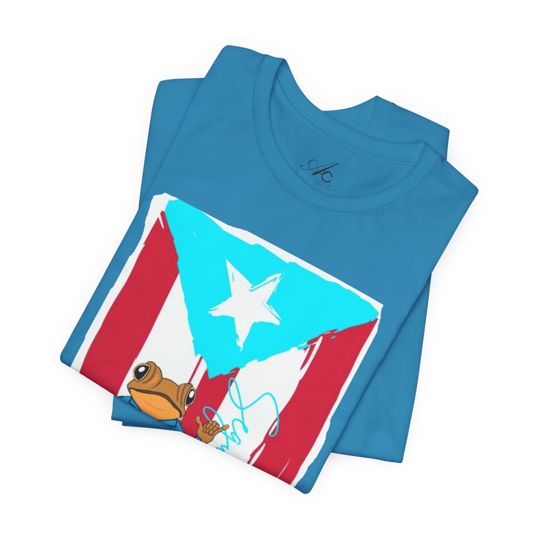 Puerto Rican Coqui Flag T‑Shirt  Boricua Pride Tee