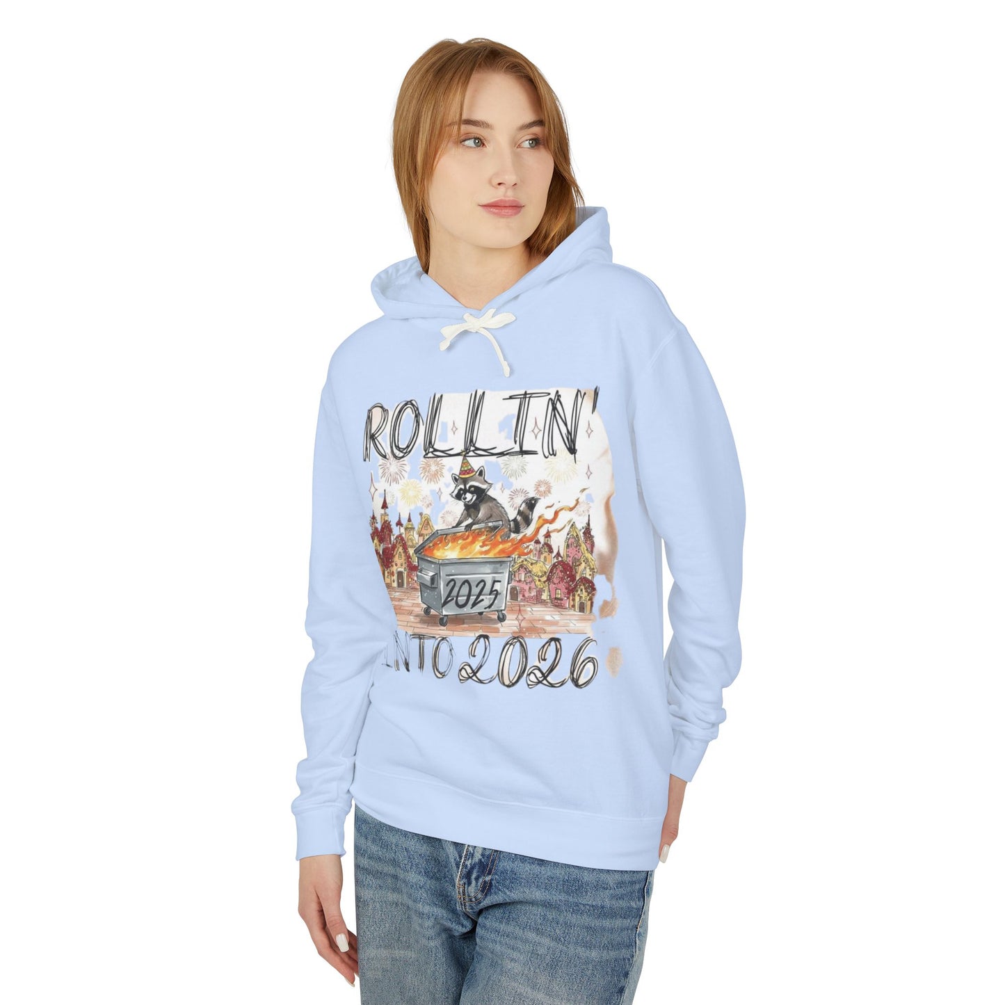 Rollin' Into 2026 Retro Winter Hooded Sweatshirt