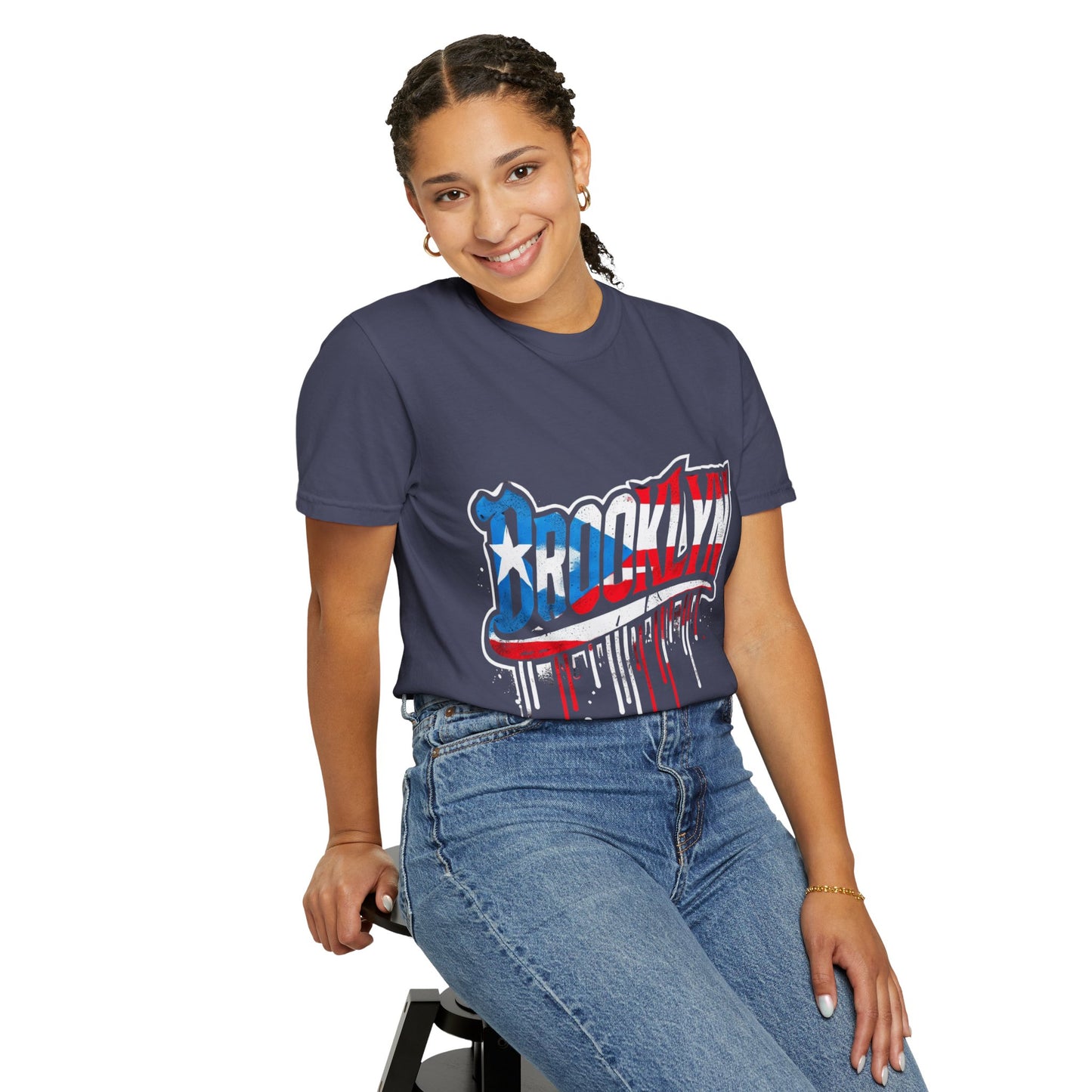 New York Meets Puerto Rico Brooklyn Style Unisex T-Shirt,  Streetwear Fashion
