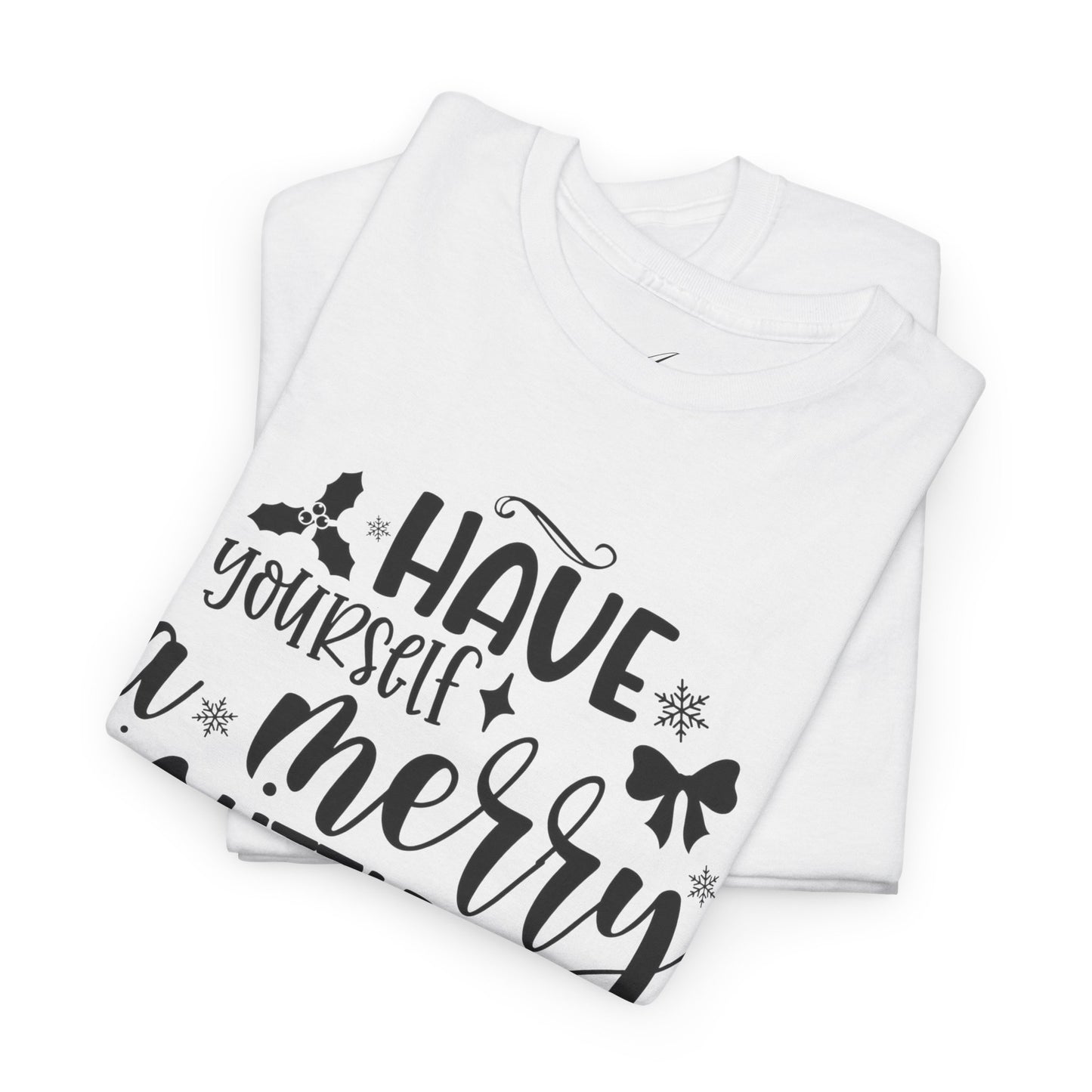 Merry Christmas Cotton Tee Holiday Graphic Tees & Cozy Festive Wear