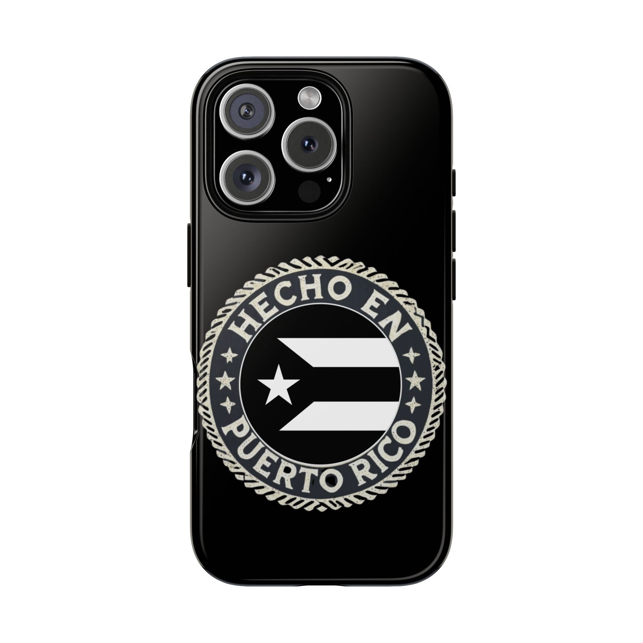 Hecho en Puerto Rico Phone Case  Puerto Rican Flag Emblem Tough Protective Cover