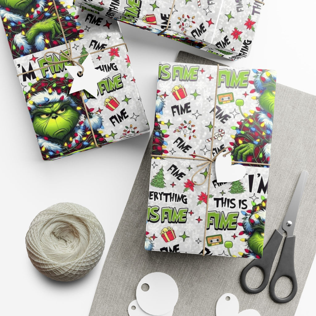 Festive Wrapping Paper  Whimsical Holiday Gift Wrap | Christmas Paper Roll | Fun & Unique Gift Packaging