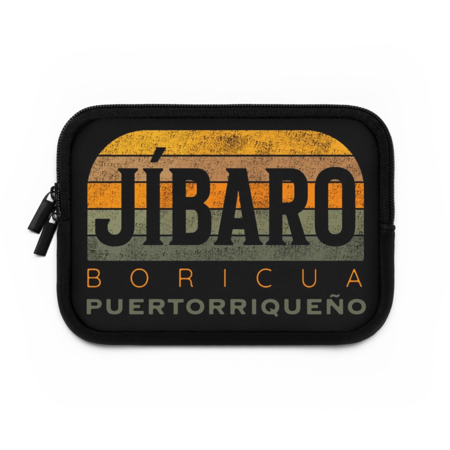 Jíbaro Boricua Laptop Sleeve – Puerto Riqueño Vintage Stripes
