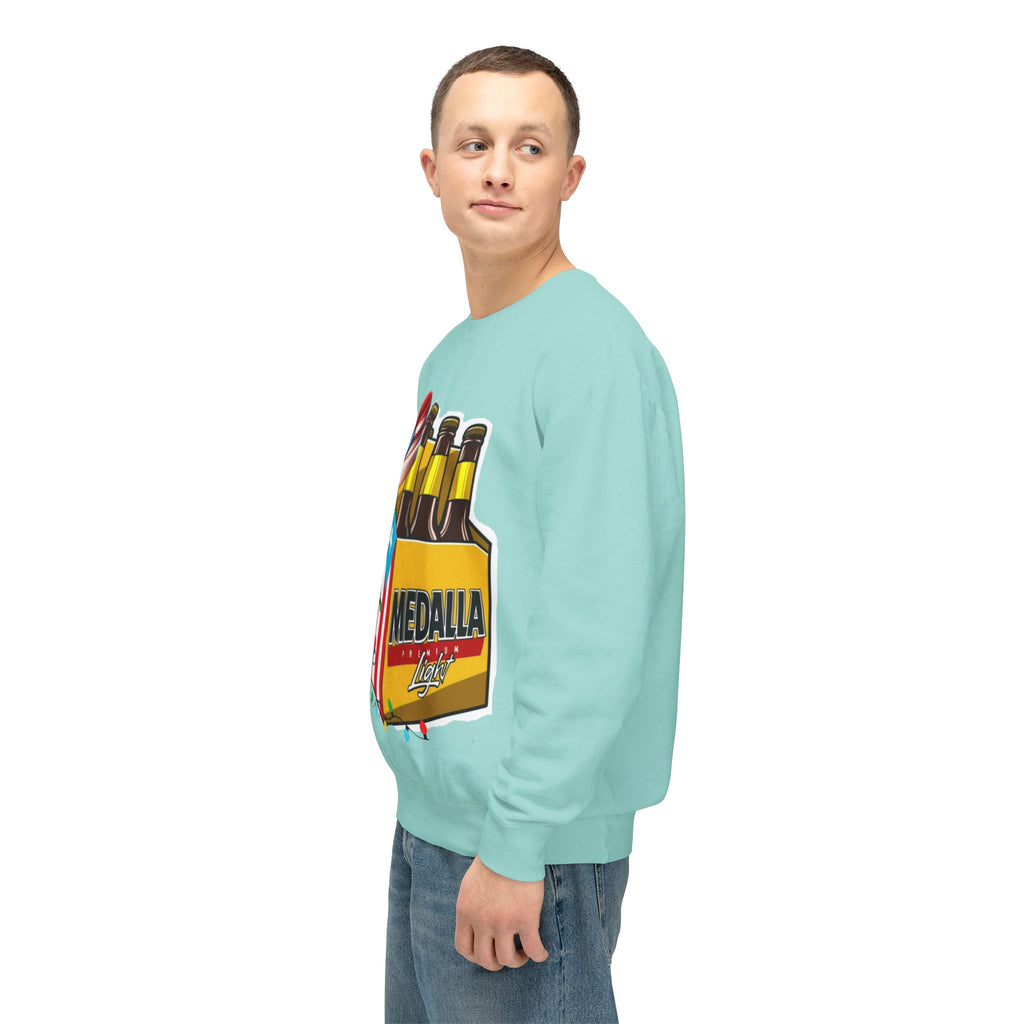 Medalla Light Puerto Rican Holiday Sweatshirt  Navidad Boricua Crewneck Puerto Rico Navidade