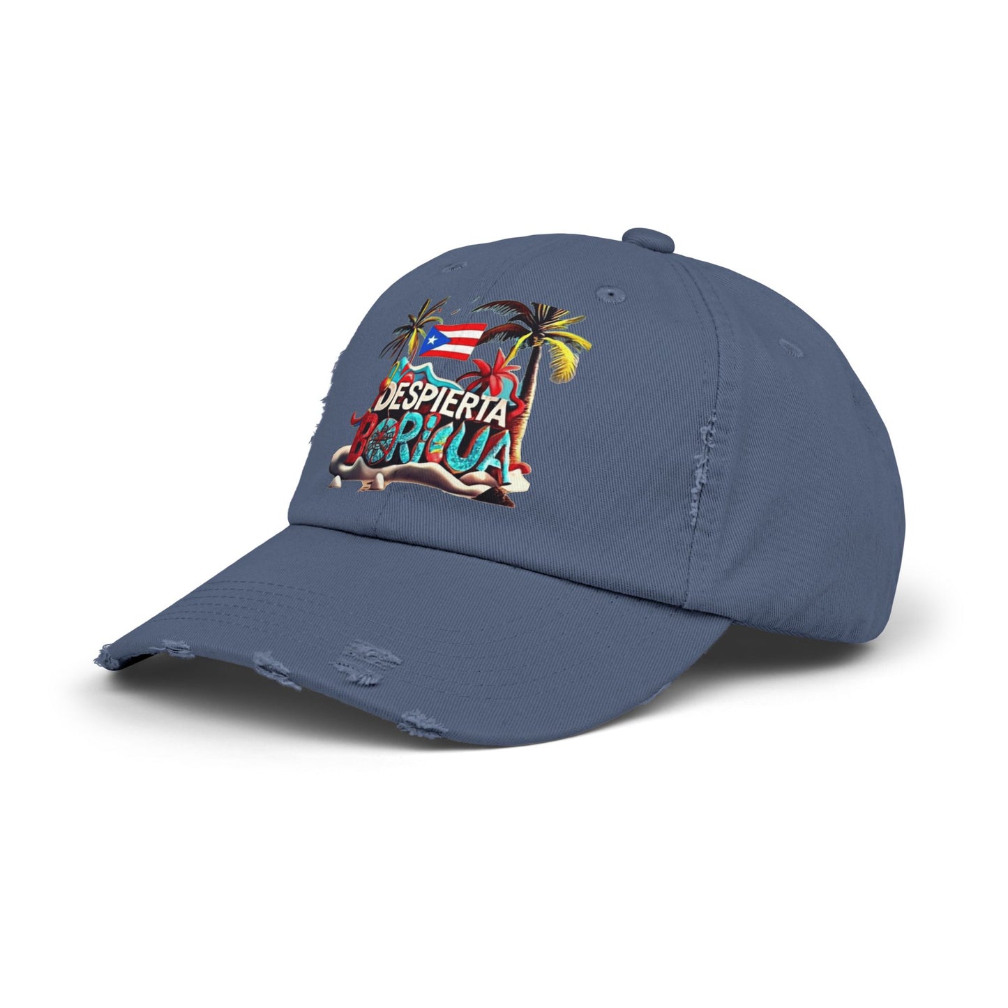 Puerto Rican Snapback Tropical Distressed Cap, Puerto Rican Pride Hat, Summer Accessories, Vacation Gear, Gift for Travelers