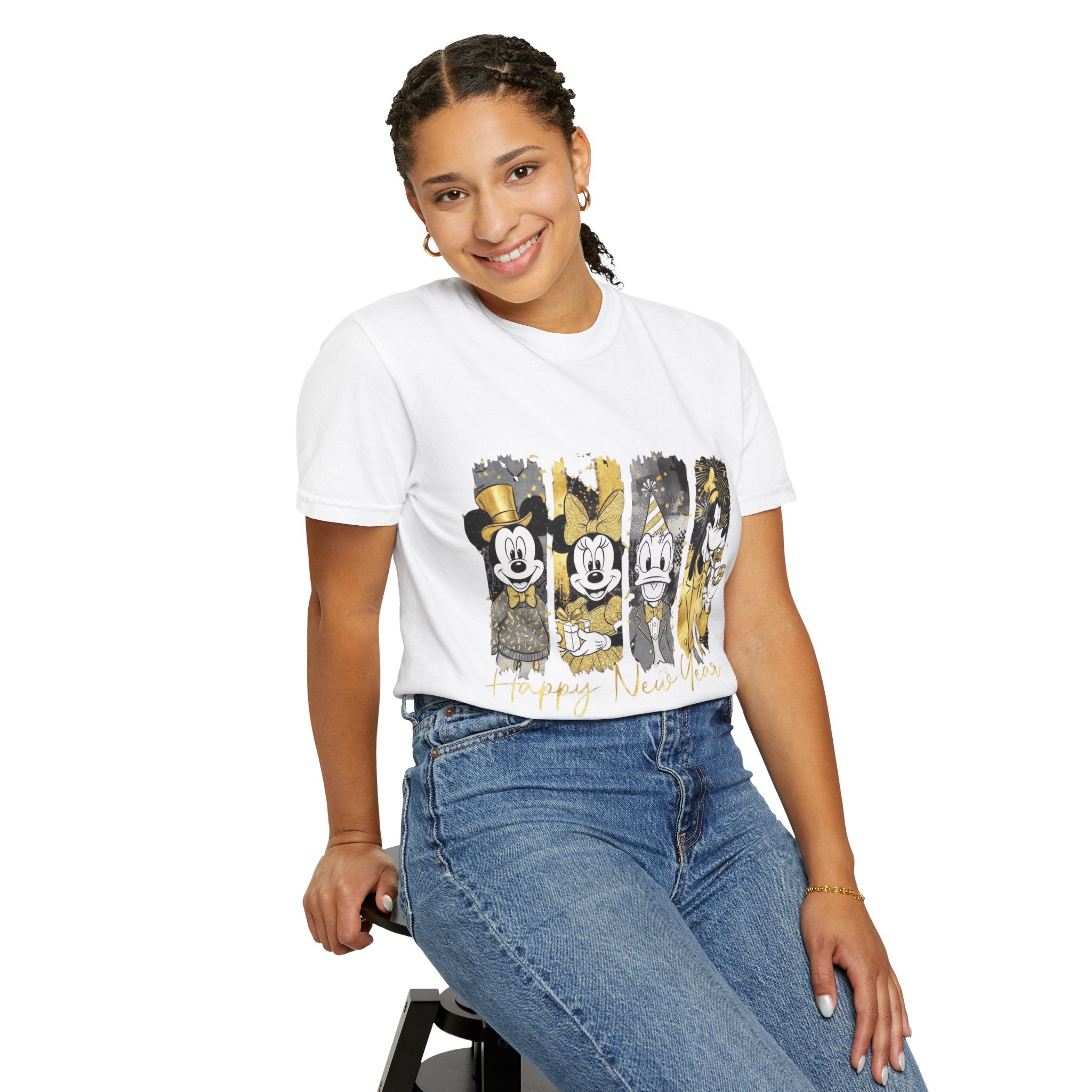 New Year Mickey & Friends T-Shirt  'Happy New Year' Graphic Tee