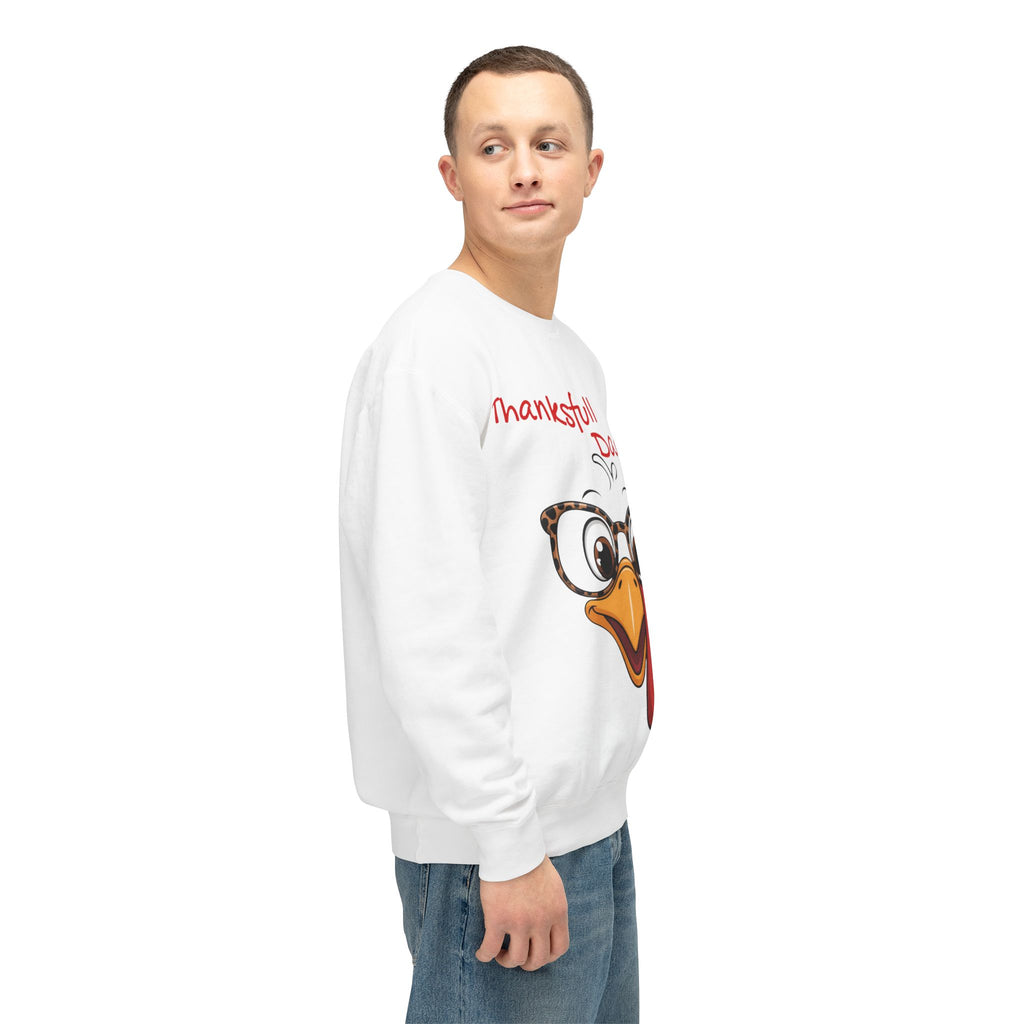 Thanksgiving Turkey 'Thankstfull Daddy' Crewneck Sweatshirt Fall T-Shirts and Sweatshirts Collection