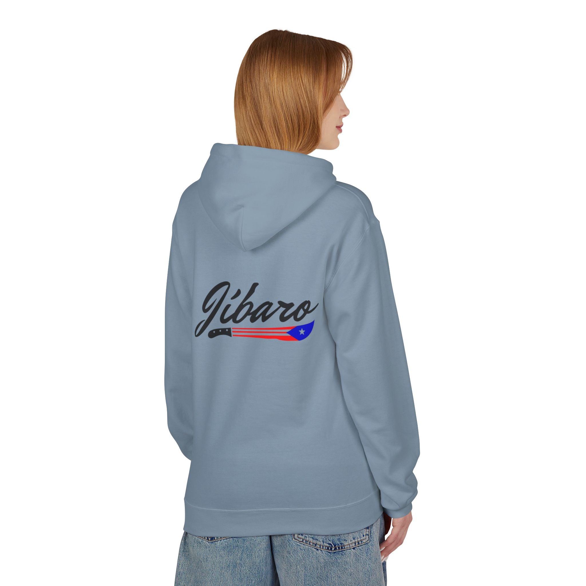 Gíbaro Hoodie  Puerto Rican Pride Pullover with Flag Machete Design