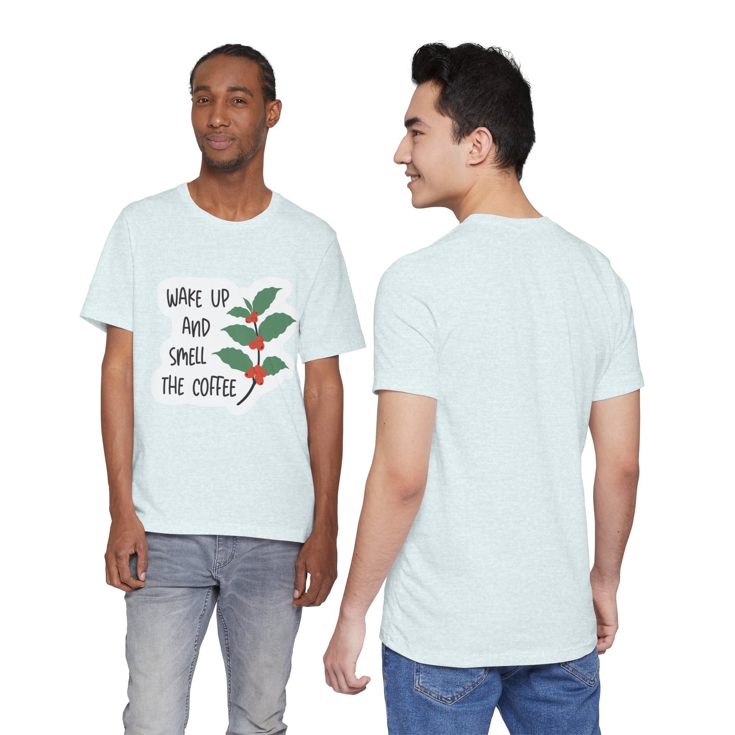 Wake Up and Smell the Coffee Tee  Coffee Plant Graphic T-Shirt