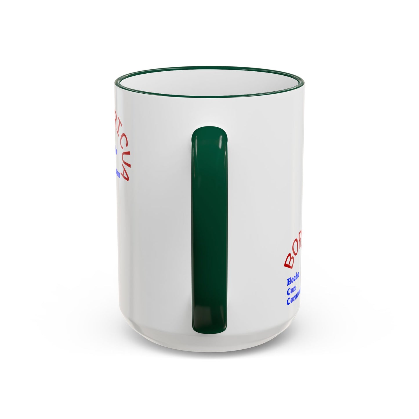 Puerto Rico Flag Heart Accent Rim Mug — Patriotic Coffee Cup (11oz/15oz)